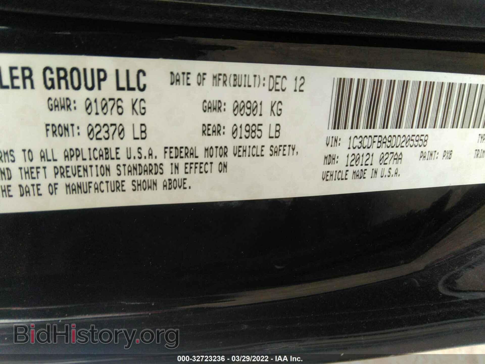 2013 DODGE DART - VIN: 1C3CDFBA9DD205958 - Photo 9