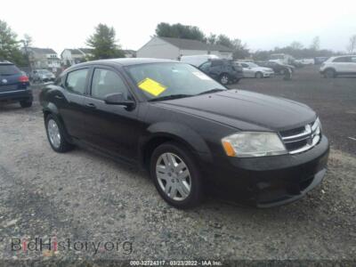 2012 Dodge AVENGER SE, черный — VIN 1C3CDZAB3CN266243, IAAI