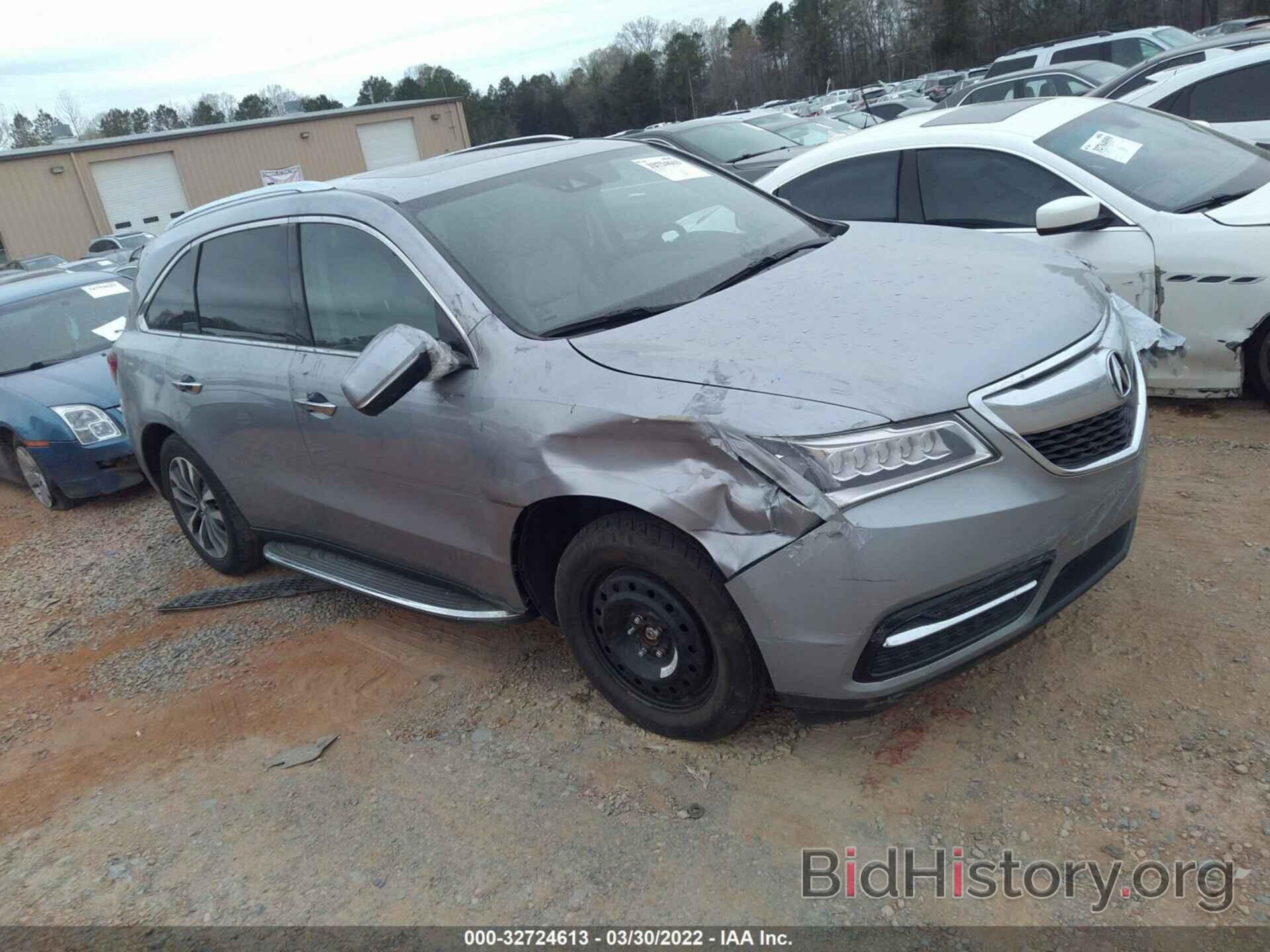 Фотография 5FRYD4H41GB041933 - ACURA MDX 2016