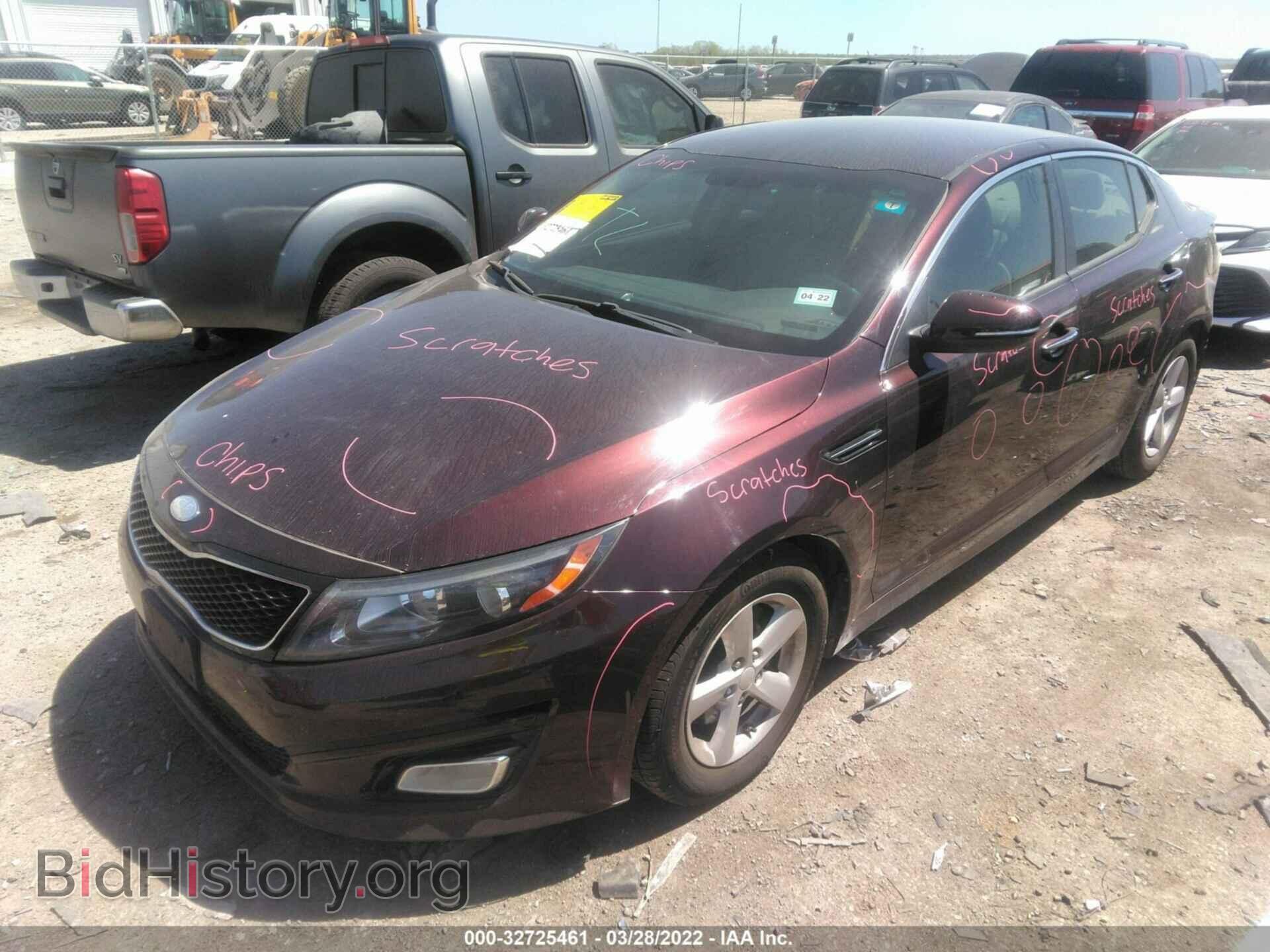 2014 KIA OPTIMA - VIN: 5XXGM4A75EG268828 - Фото 2