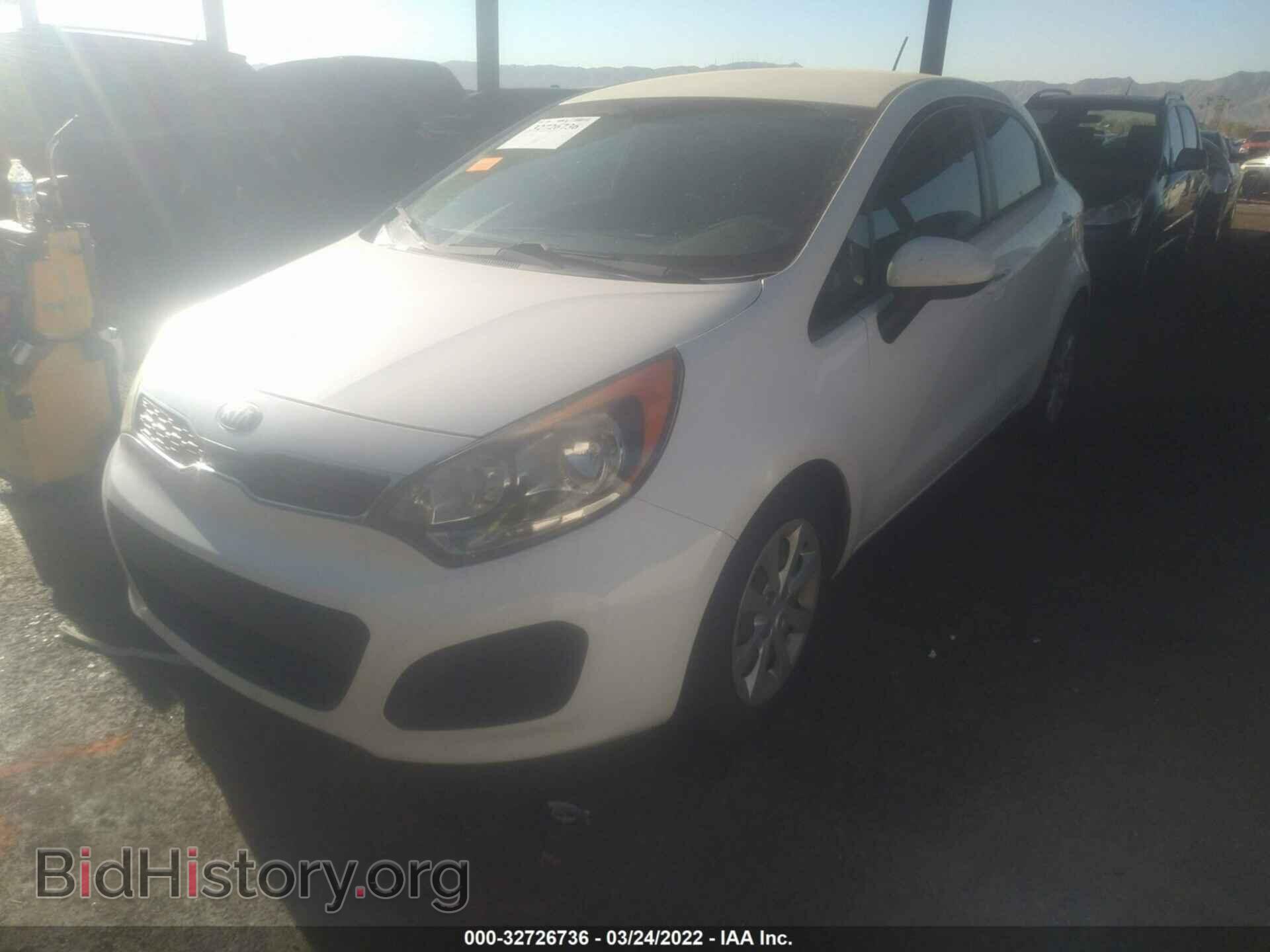 2013 KIA RIO - VIN: KNADN5A30D6247821 - Фото 2