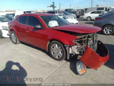 2012 Dodge AVENGER SE, красный — VIN 1C3CDZAB9CN167930, IAAI