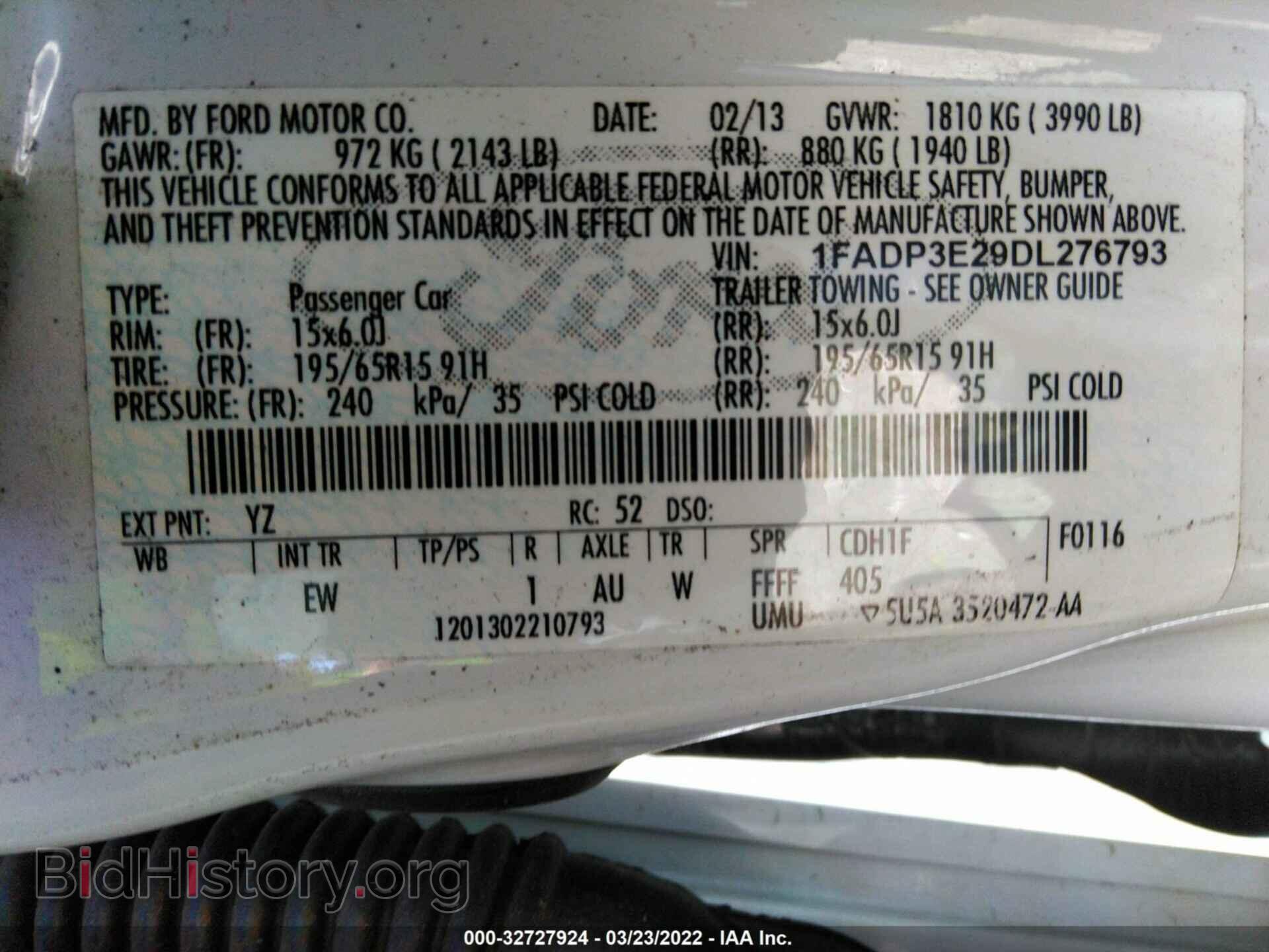 2013 FORD FOCUS - VIN: 1FADP3E29DL276793 - Photo 9