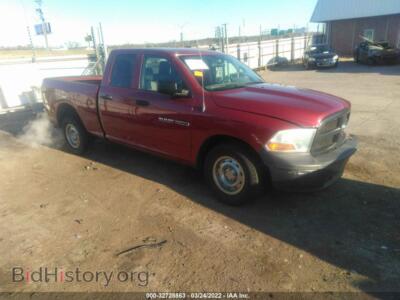 2012 RAM 1500 ST, бордовый — VIN 1C6RD6FK6CS116813, IAAI
