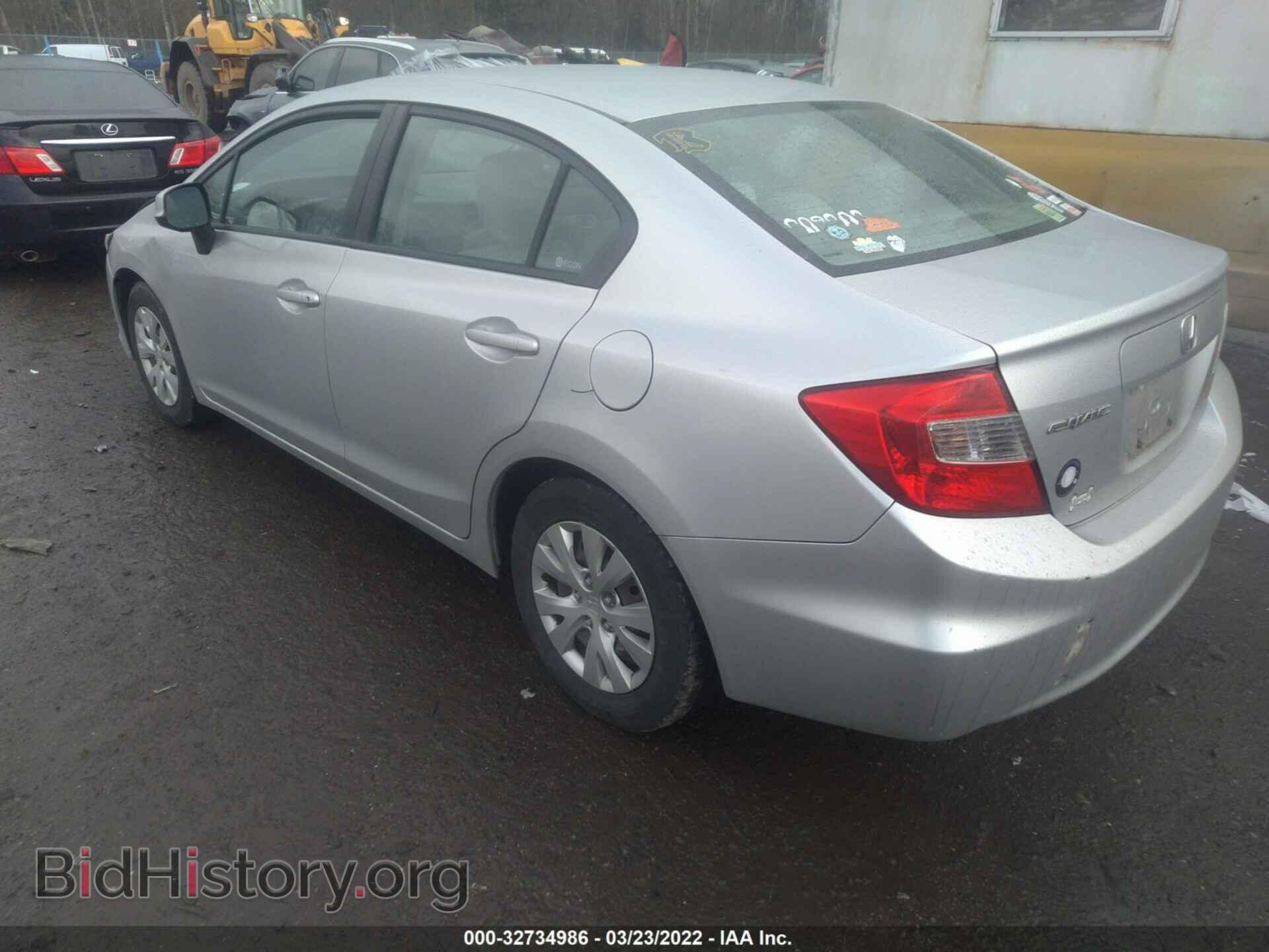 2012 HONDA CIVIC SDN - VIN: 2HGFB2F5XCH304909 - Фото 3