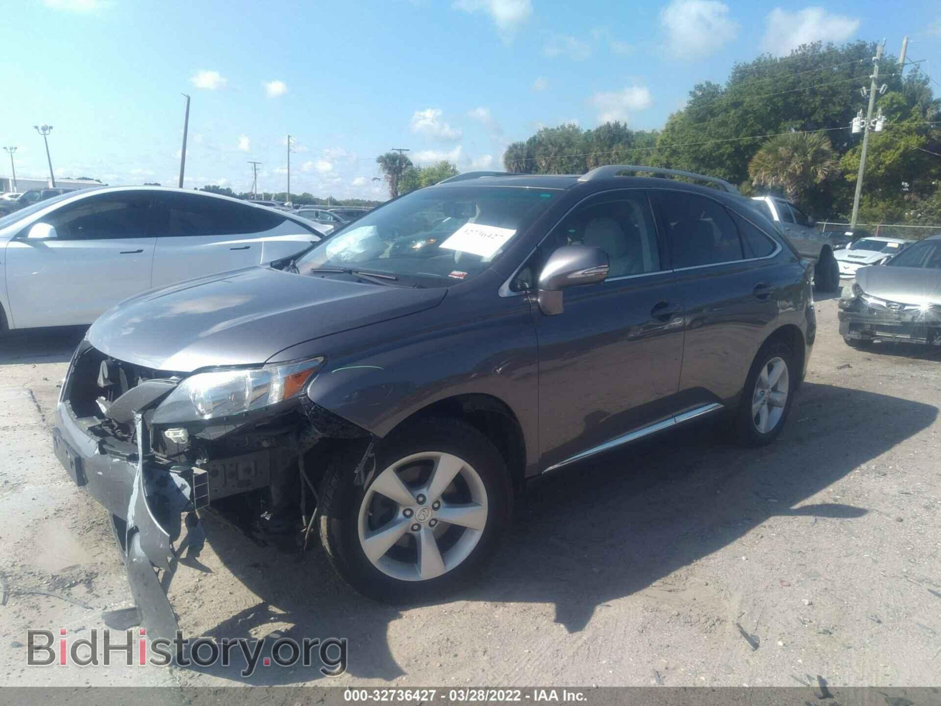 2012 LEXUS RX 350 - VIN: 2T2BK1BA3CC139902 - Фото 2