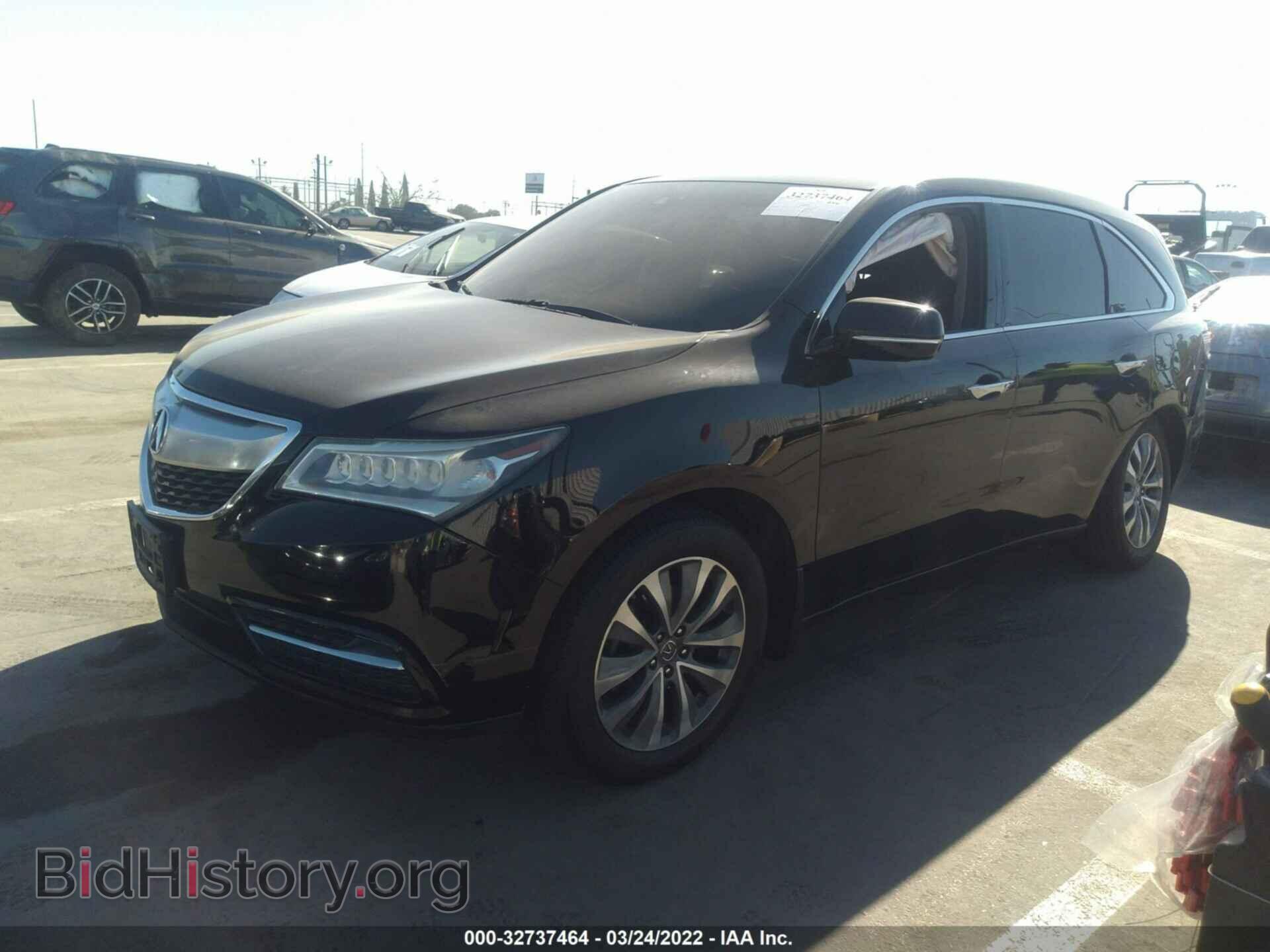 2014 ACURA MDX - VIN: 5FRYD3H47EB005137 - Фото 2