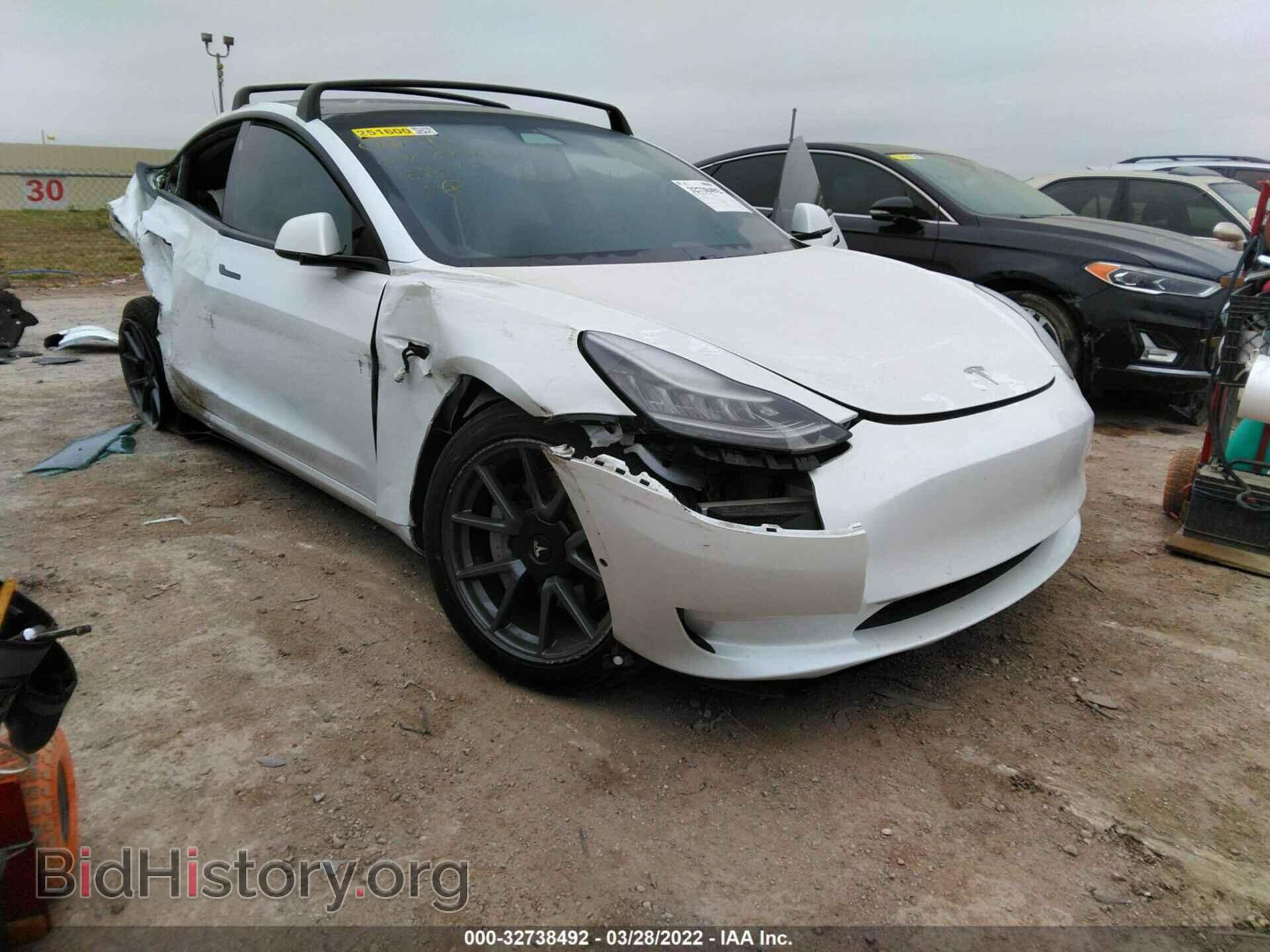 Фотография 5YJ3E1EB5MF858599 - TESLA MODEL 3 2021