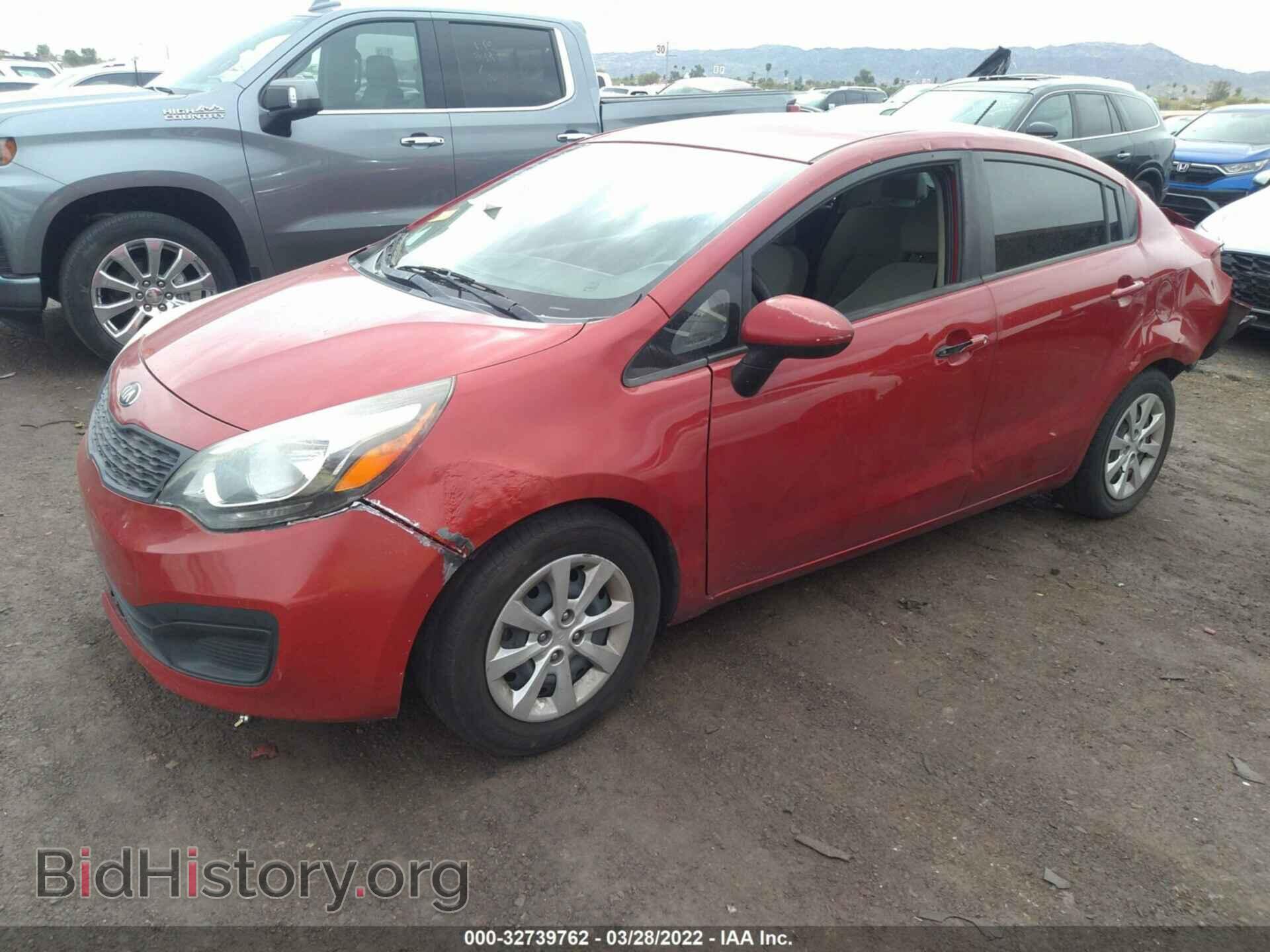 2013 KIA RIO - VIN: KNADM4A34D6257037 - Фото 2