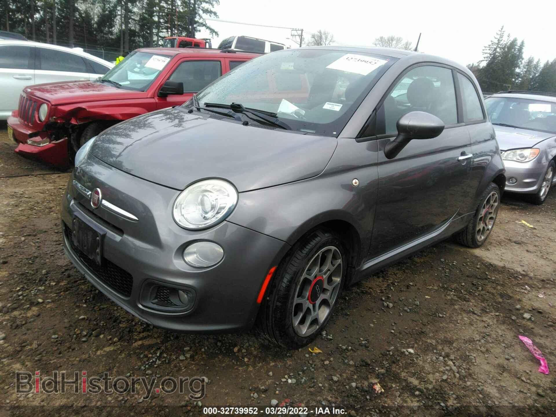 2012 FIAT 500 - VIN: 3C3CFFBR2CT173900 - Фото 2