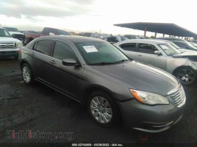 2013 Chrysler 200 LX, серый — VIN 1C3CCBAB7DN646617, IAAI