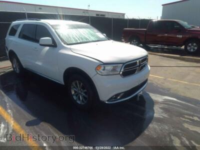 2016 Dodge DURANGO SXT, white — VIN 1C4RDJAG6GC456087, IAAI
