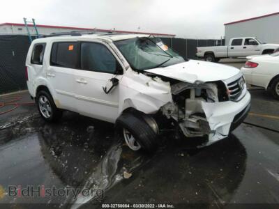 2013 Honda PILOT EX-L, белый — VIN 5FNYF3H78DB012179, IAAI