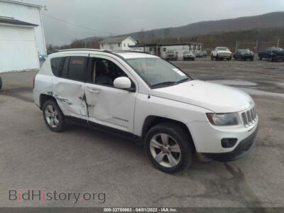 2014 Jeep COMPASS Latitude, белый — VIN 1C4NJDEB8ED575628, IAAI