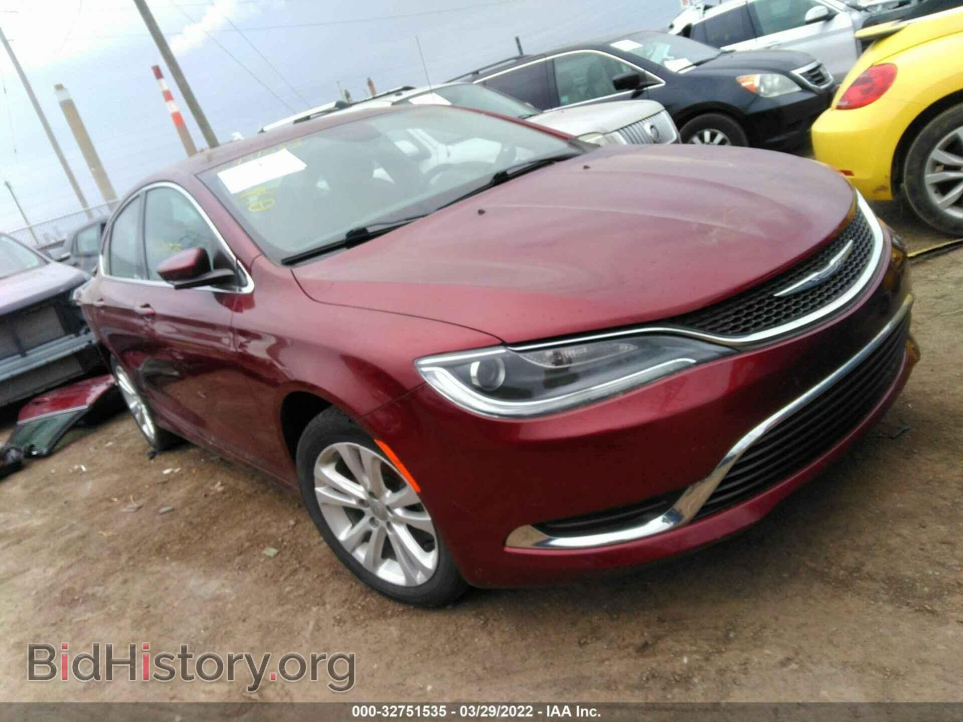Фотография 1C3CCCABXGN158191 - CHRYSLER 200 2016