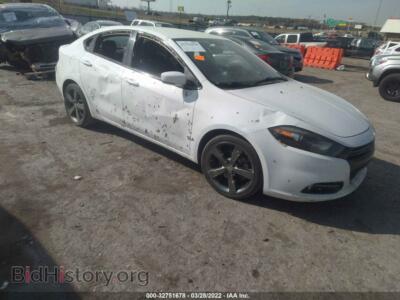 2015 Dodge DART GT, white — VIN 1C3CDFEB4FD415245, IAAI