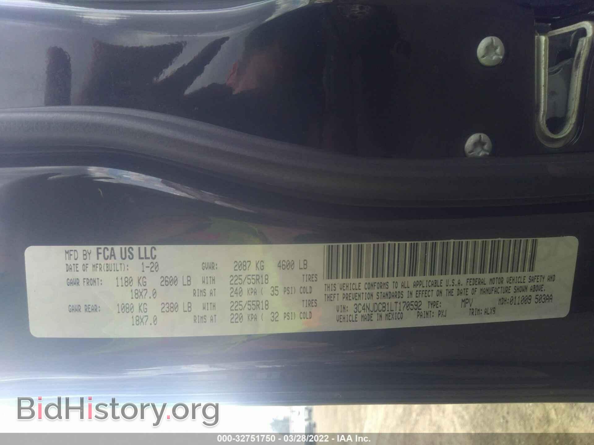 2020 JEEP COMPASS - VIN: 3C4NJDCB1LT170592 - Фото 9