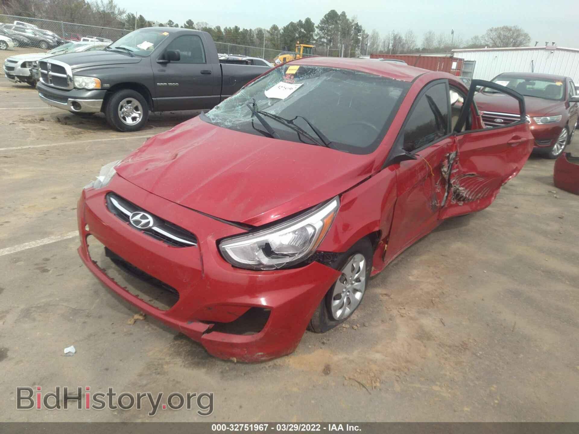 2016 HYUNDAI ACCENT - VIN: KMHCT4AE1GU951599 - Фото 2