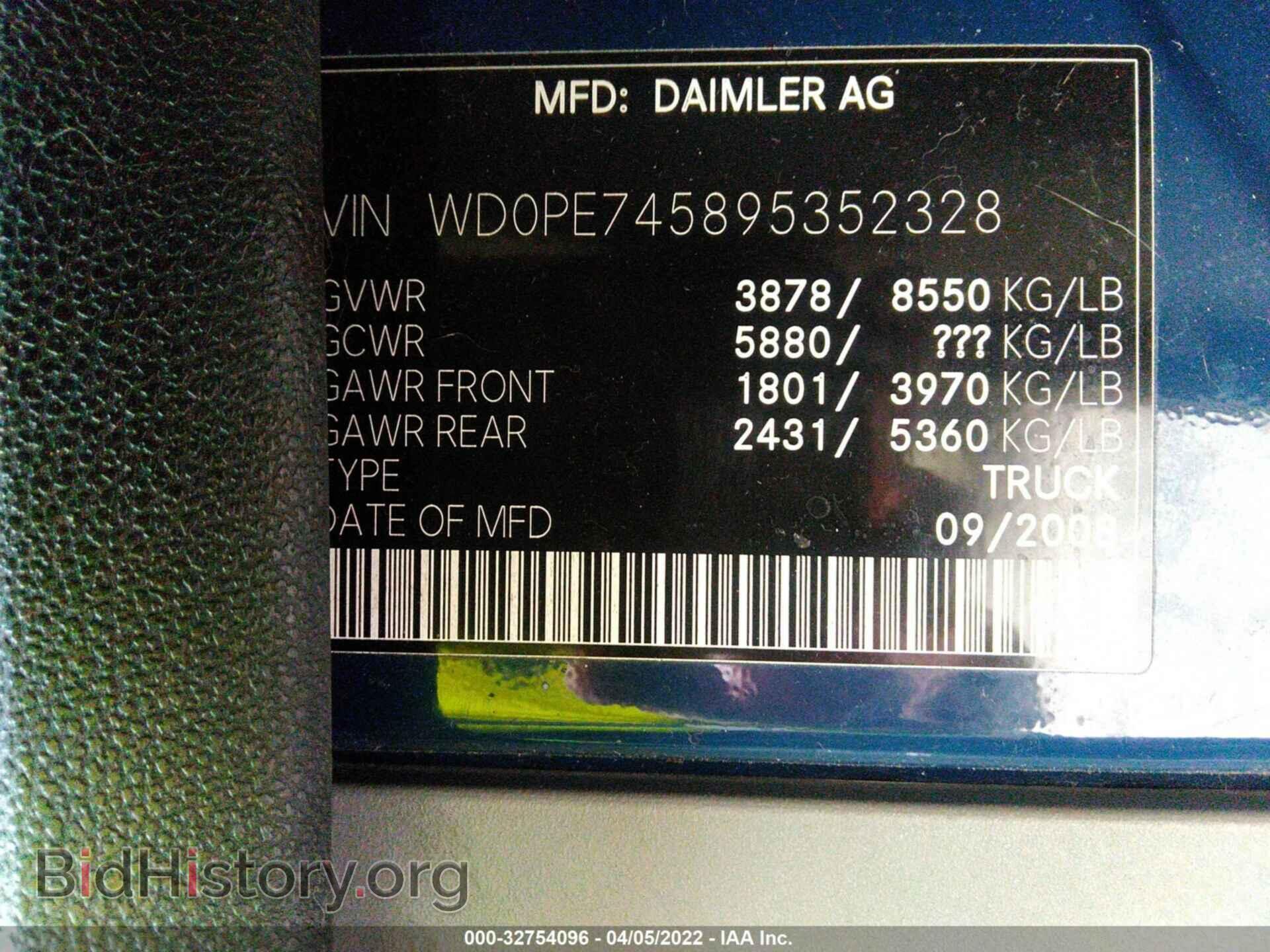 2009 DODGE SPRINTER - VIN: WD0PE745895352328 - Photo 9
