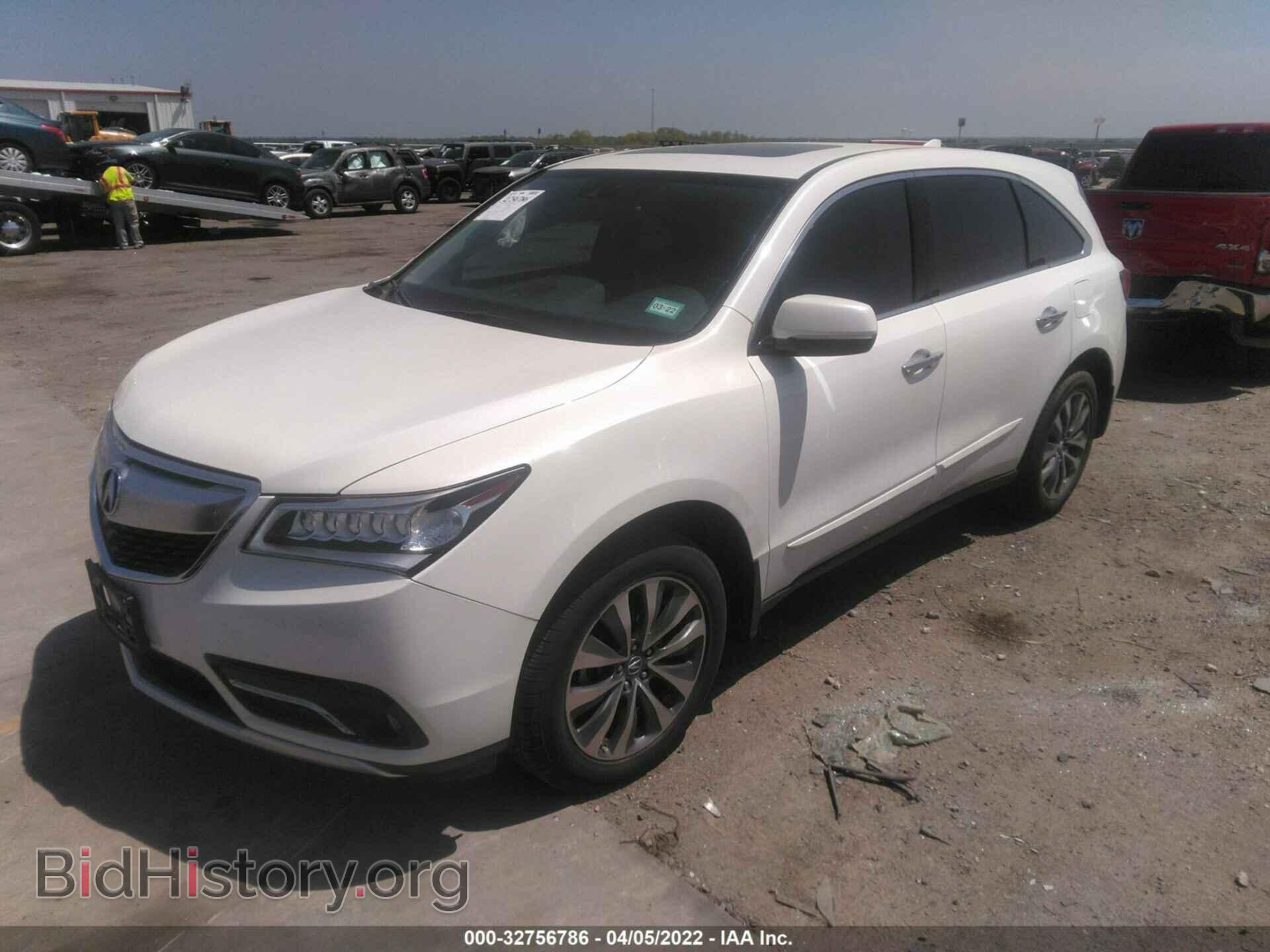 2014 ACURA MDX - VIN: 5FRYD4H45EB002873 - Photo 2