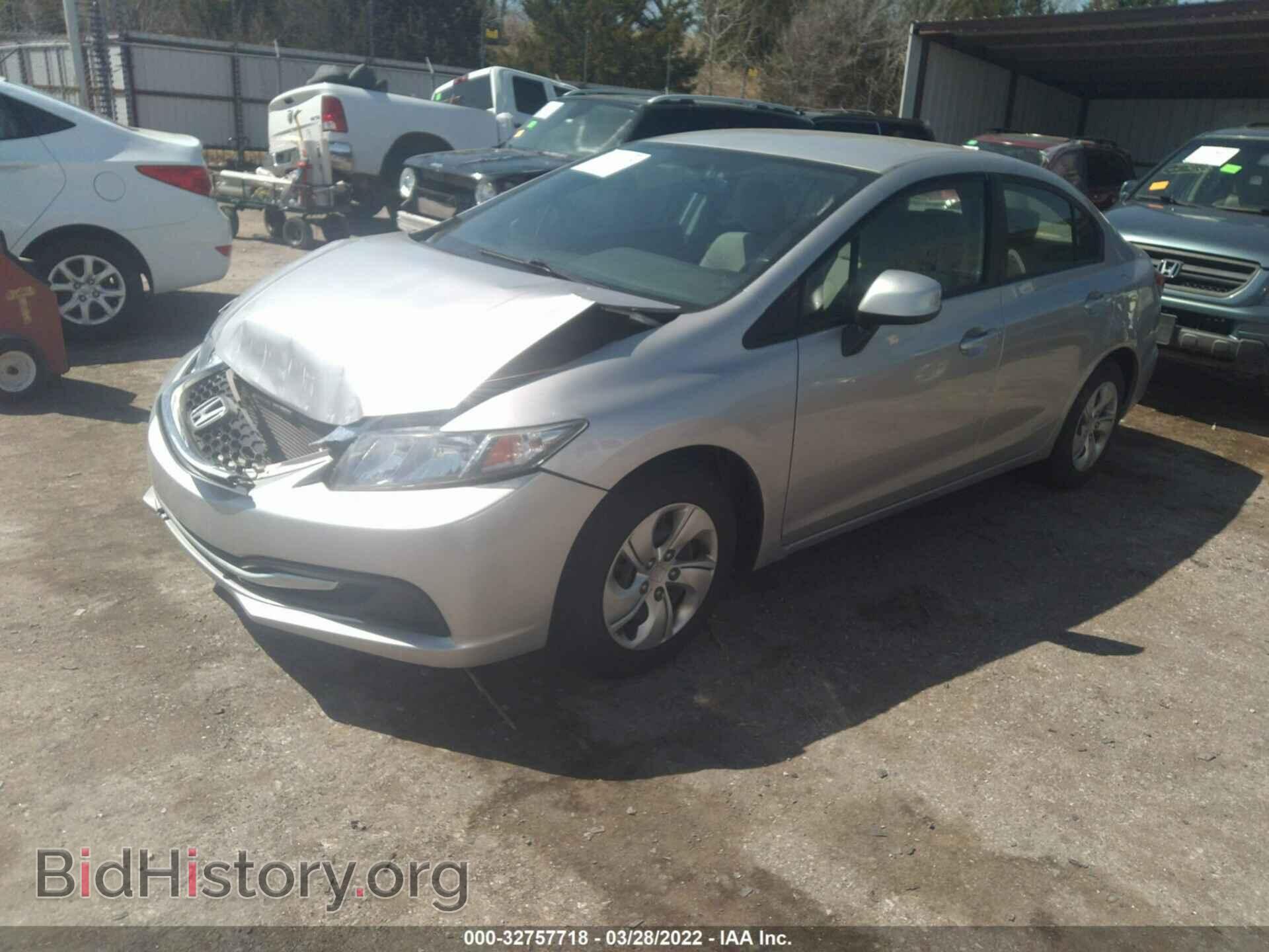 2013 HONDA CIVIC SDN - VIN: 19XFB2F5XDE044233 - Фото 2