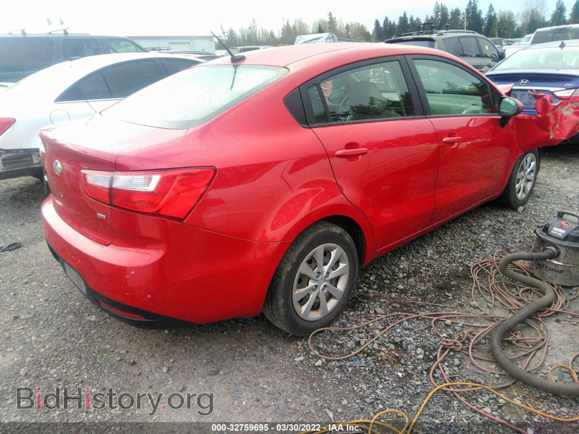 2013 KIA RIO - VIN: KNADM4A36D6216280 - Фото 4