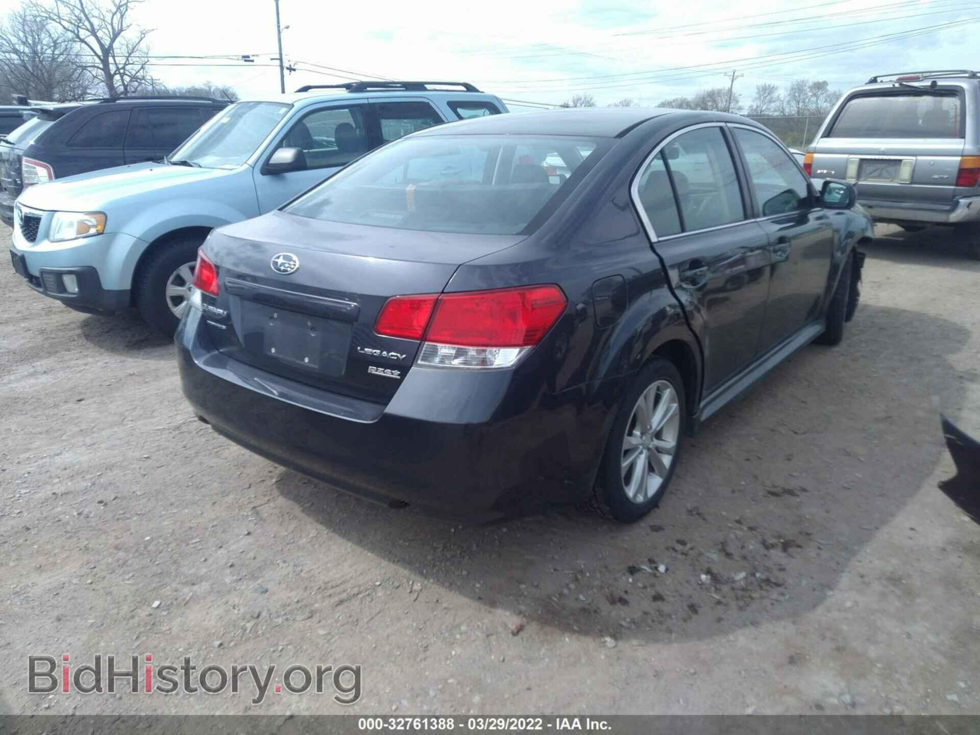 2013 SUBARU LEGACY - VIN: 4S3BMBA64D3014838 - Фото 4