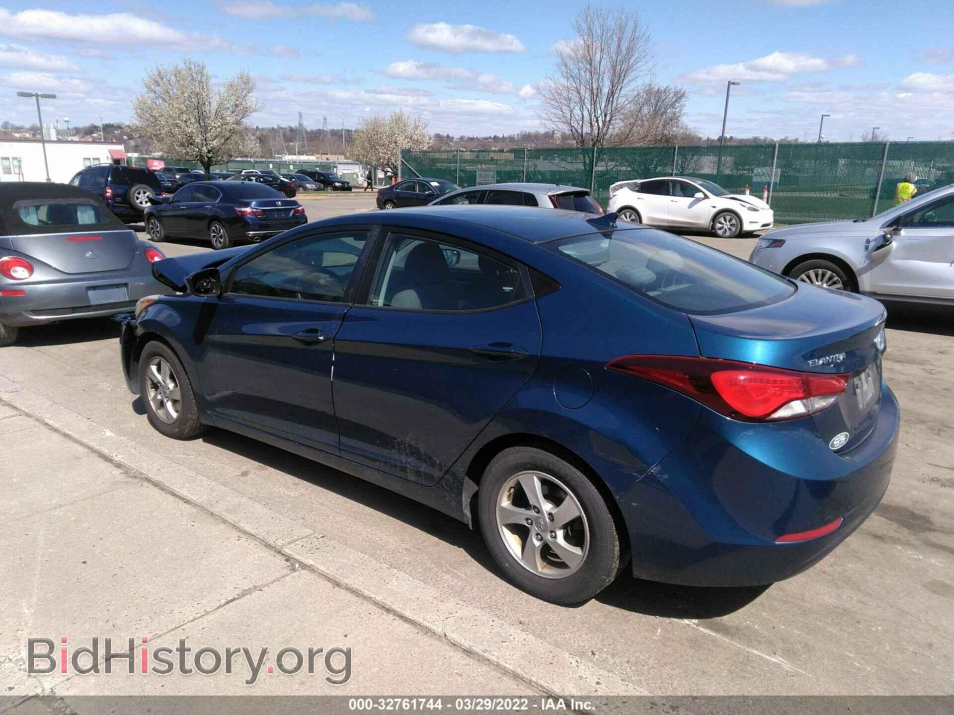 2014 HYUNDAI ELANTRA - VIN: KMHDH4AE7EU198745 - Фото 3