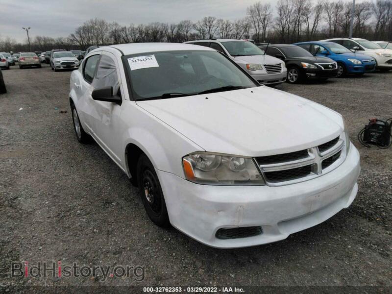 2012 Dodge AVENGER SE (VIN 1C3CDZAB9CN206967) — фото 1 из 11, IAAI, повреждение: передняя часть