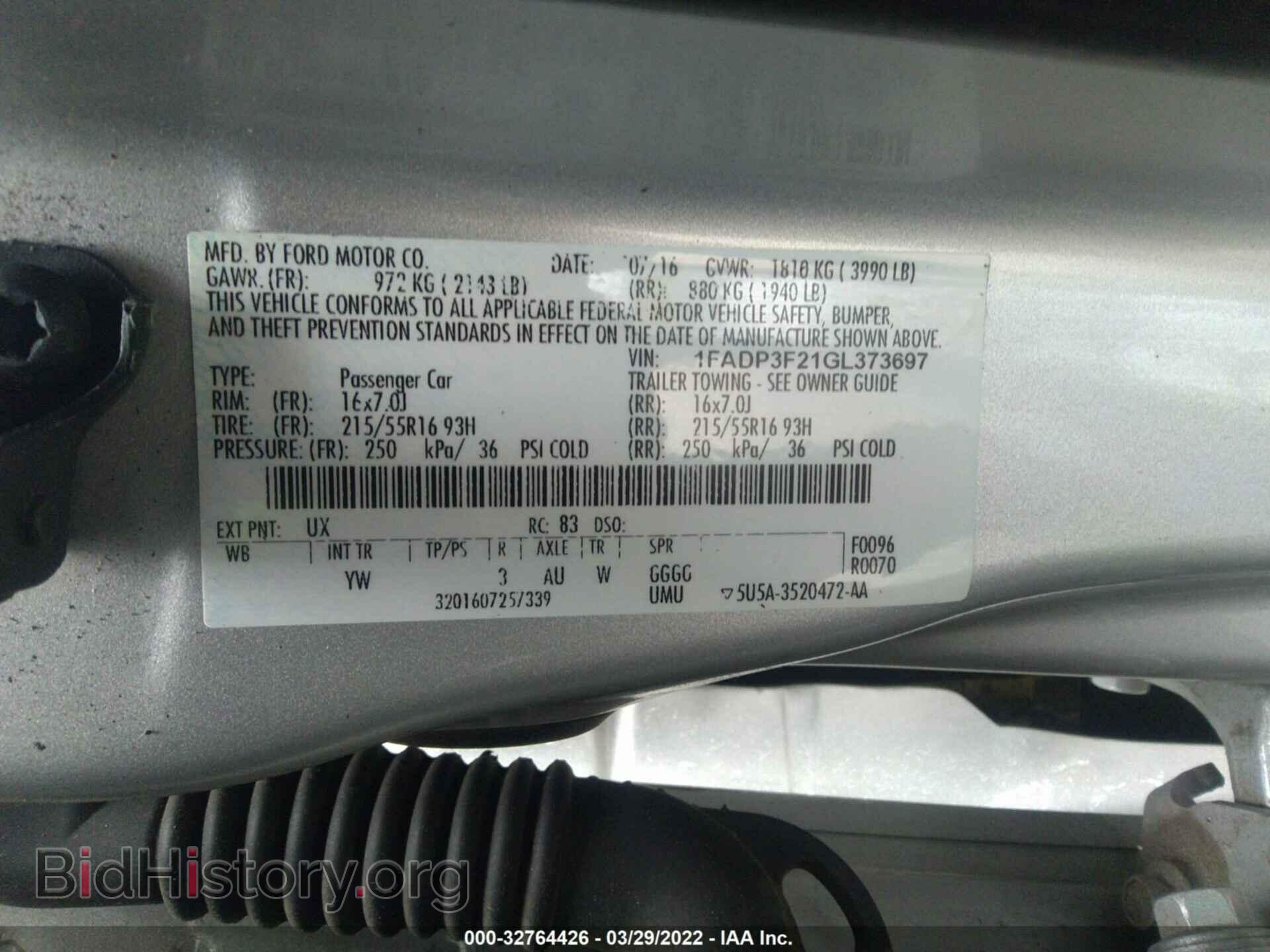 2016 FORD FOCUS - VIN: 1FADP3F21GL373697 - Photo 9