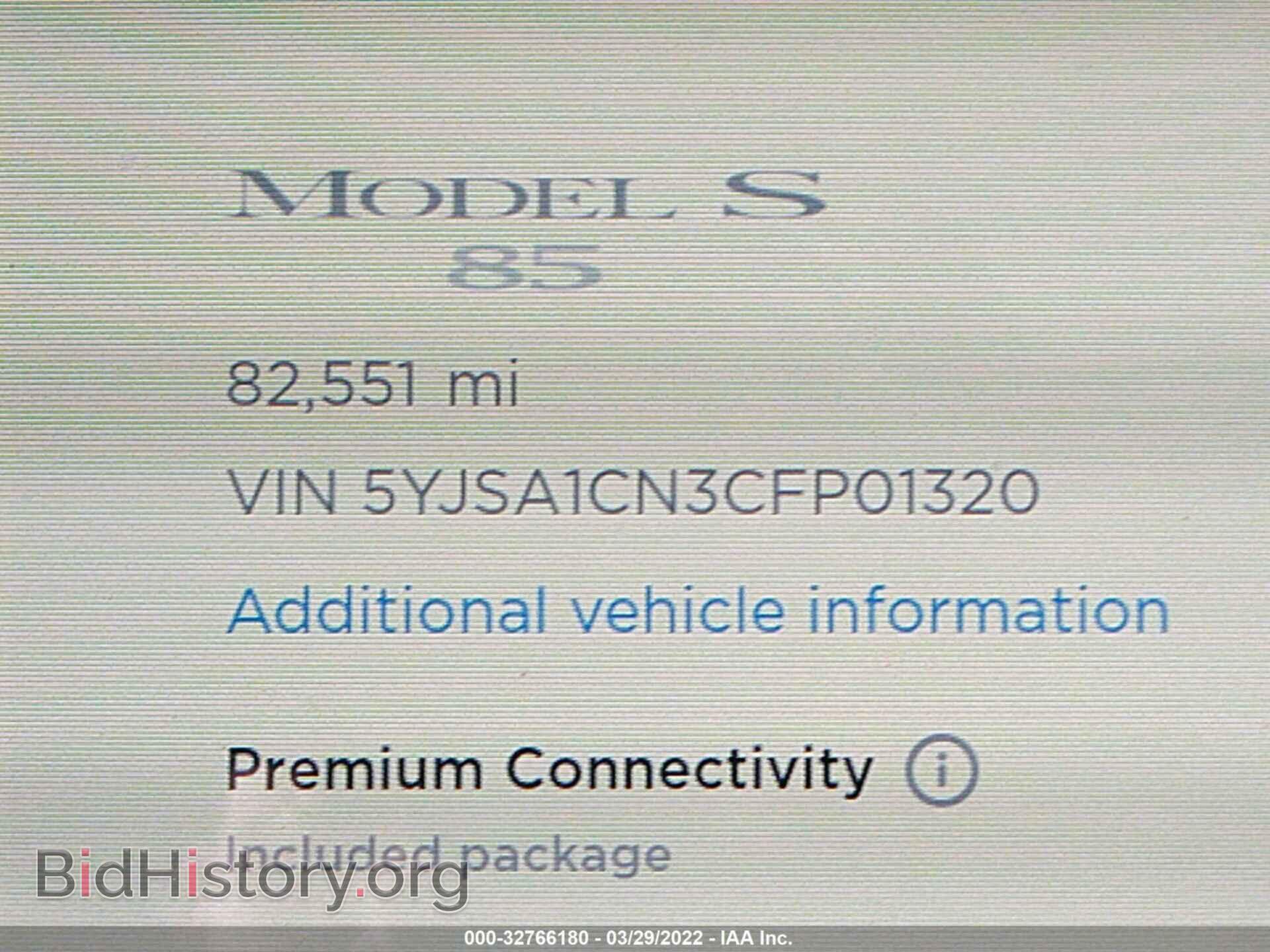 2012 TESLA MODEL S - VIN: 5YJSA1CN3CFP01320 - Photo 7