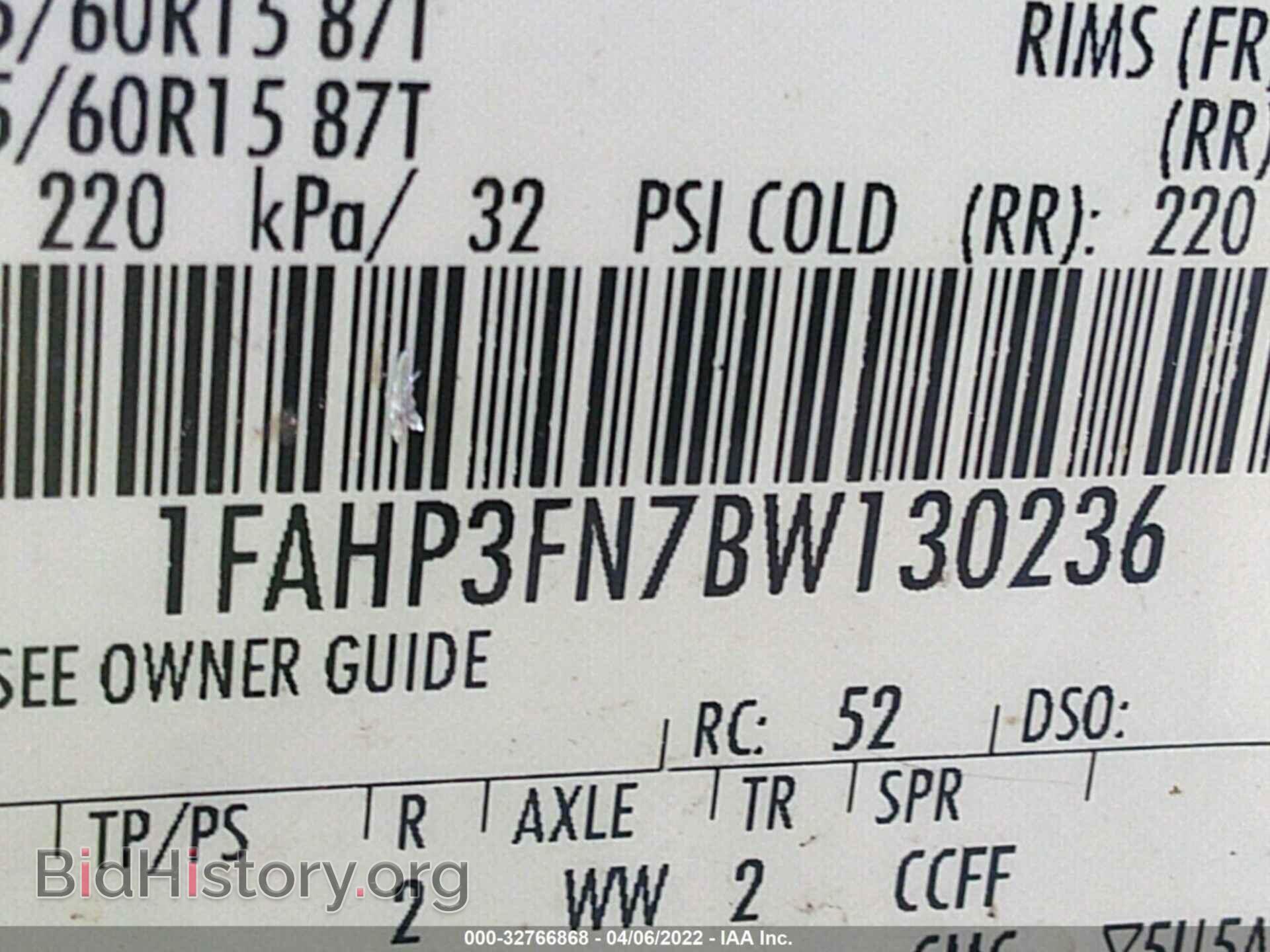 2011 FORD FOCUS - VIN: 1FAHP3FN7BW130236 - Фото 9