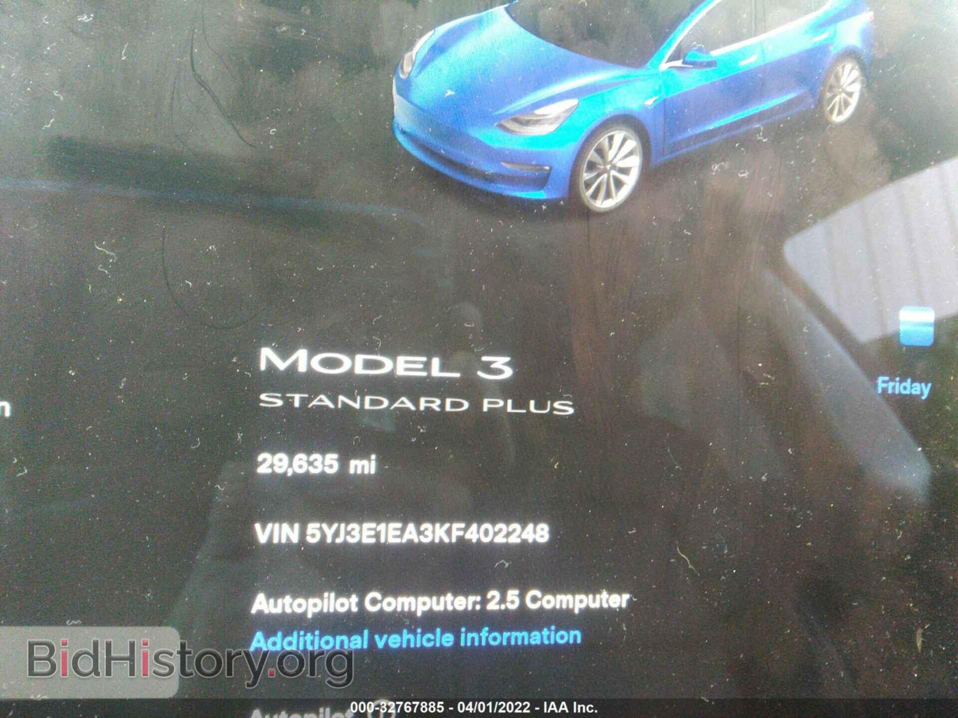 2019 TESLA MODEL 3 - VIN: 5YJ3E1EA3KF402248 - Photo 7