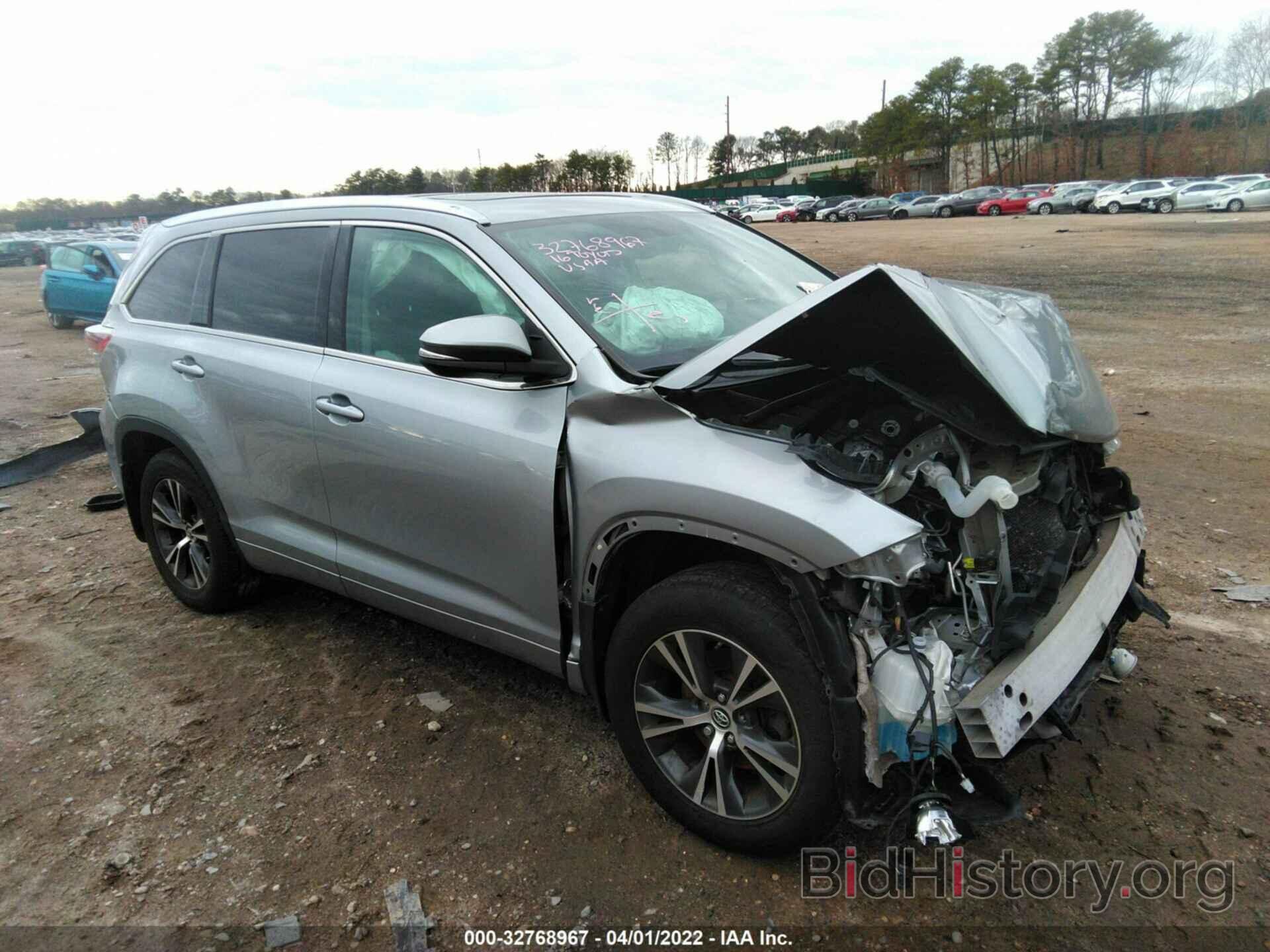 Photo 5TDJKRFH6GS323007 - TOYOTA HIGHLANDER 2016