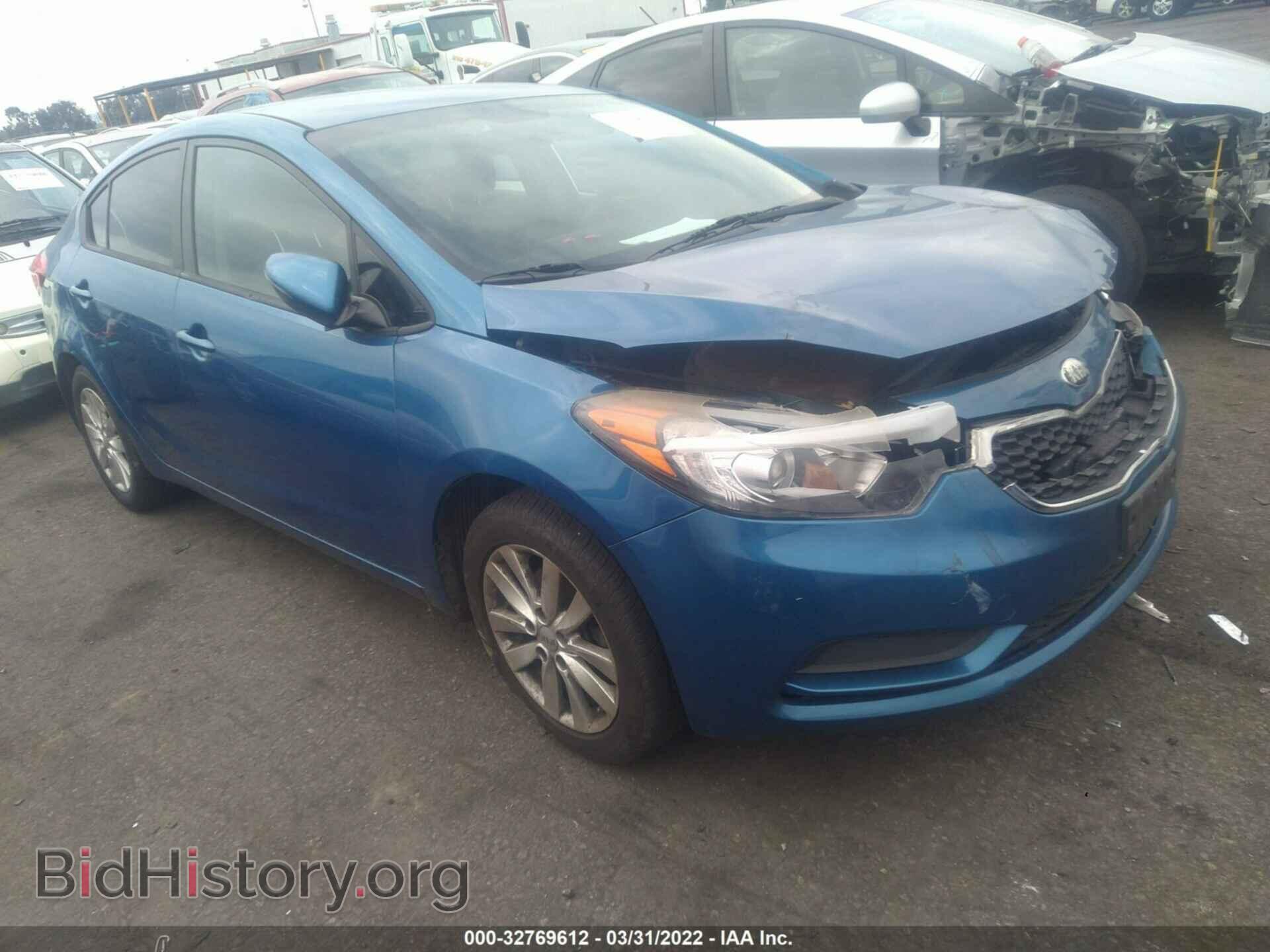 Photo KNAFX4A63E5116574 - KIA FORTE 2014
