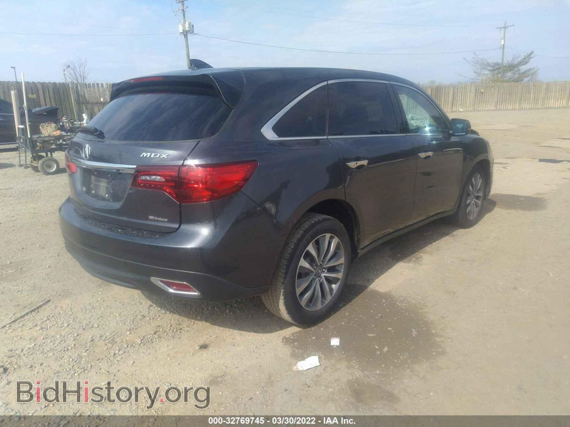 2016 ACURA MDX - VIN: 5FRYD4H49GB043347 - Фото 4