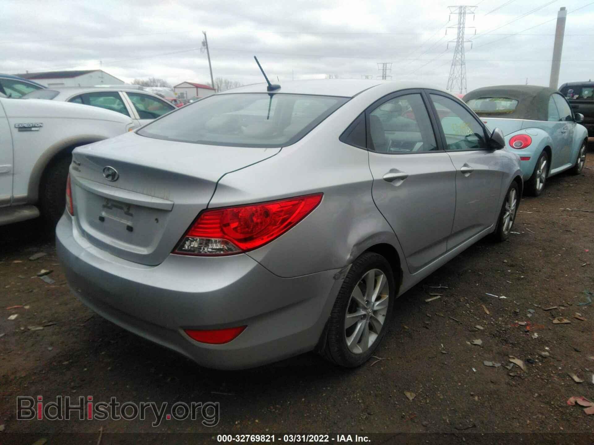2012 HYUNDAI ACCENT - VIN: KMHCU4AE4CU166145 - Фото 4
