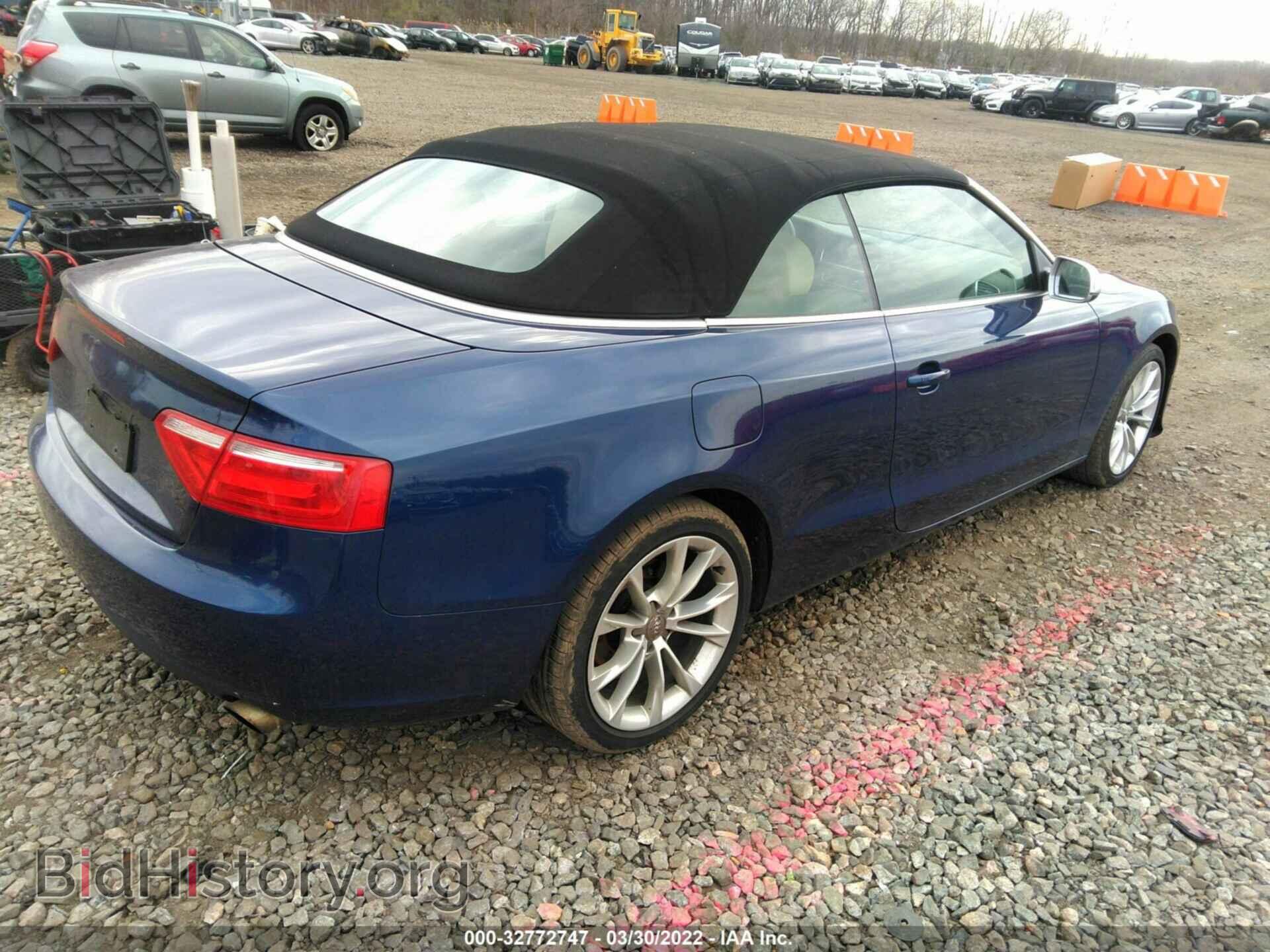 2013 AUDI A5 - VIN: WAUCFAFH2DN007522 - Photo 4