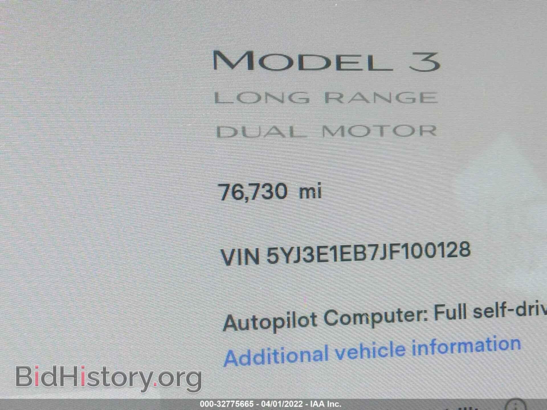 2018 TESLA MODEL 3 - VIN: 5YJ3E1EB7JF100128 - Фото 7