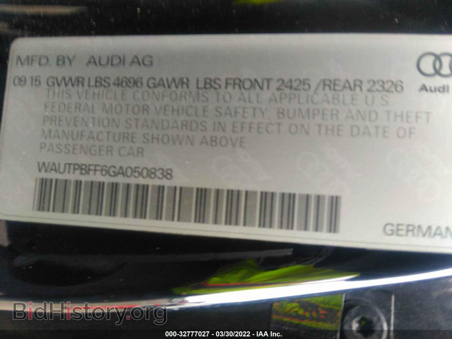 2016 AUDI A3 E-TRON - VIN: WAUTPBFF6GA050838 - Photo 9