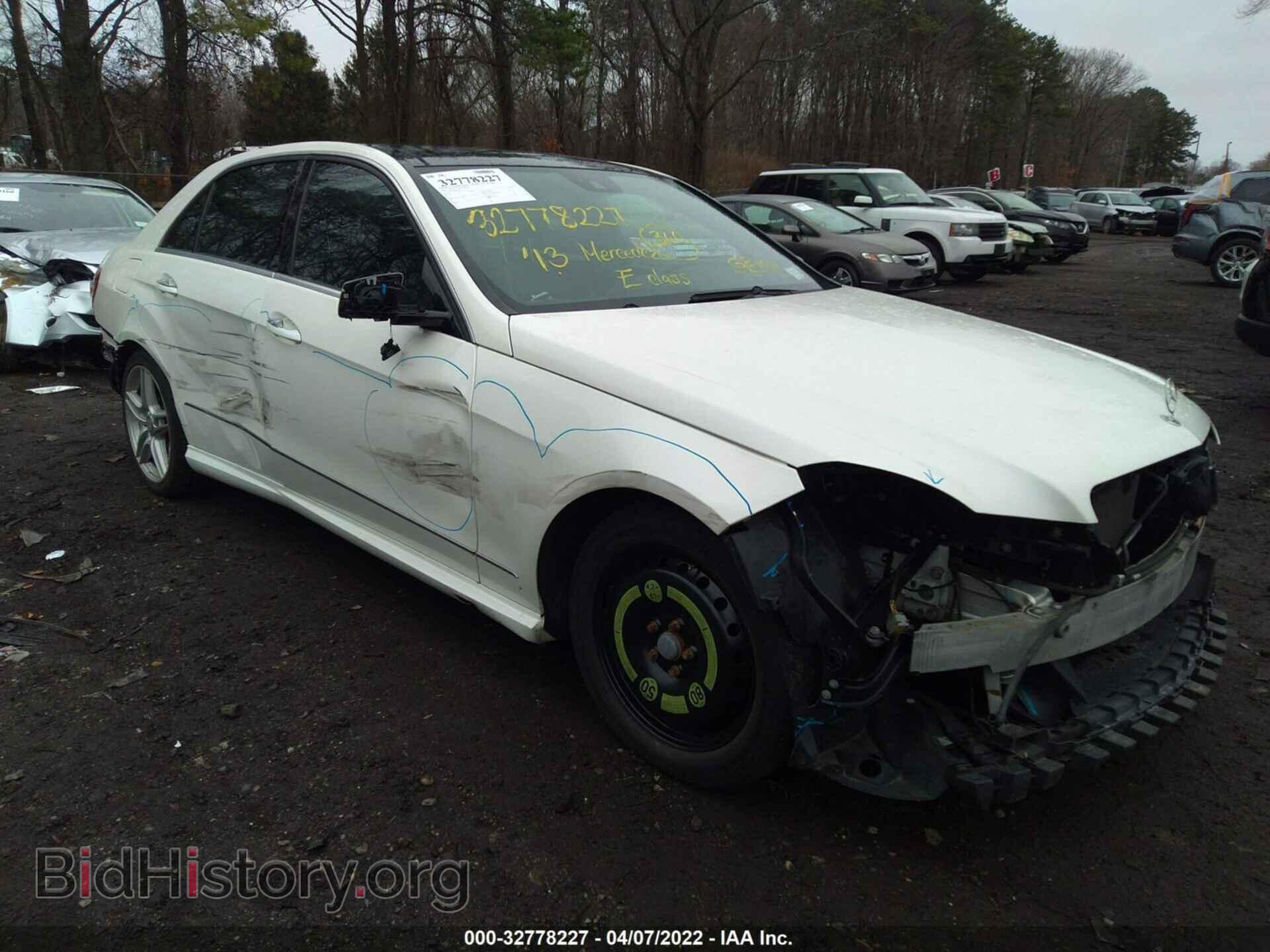 Photo WDDHF8JB9DA735033 - MERCEDES-BENZ E-CLASS 2013