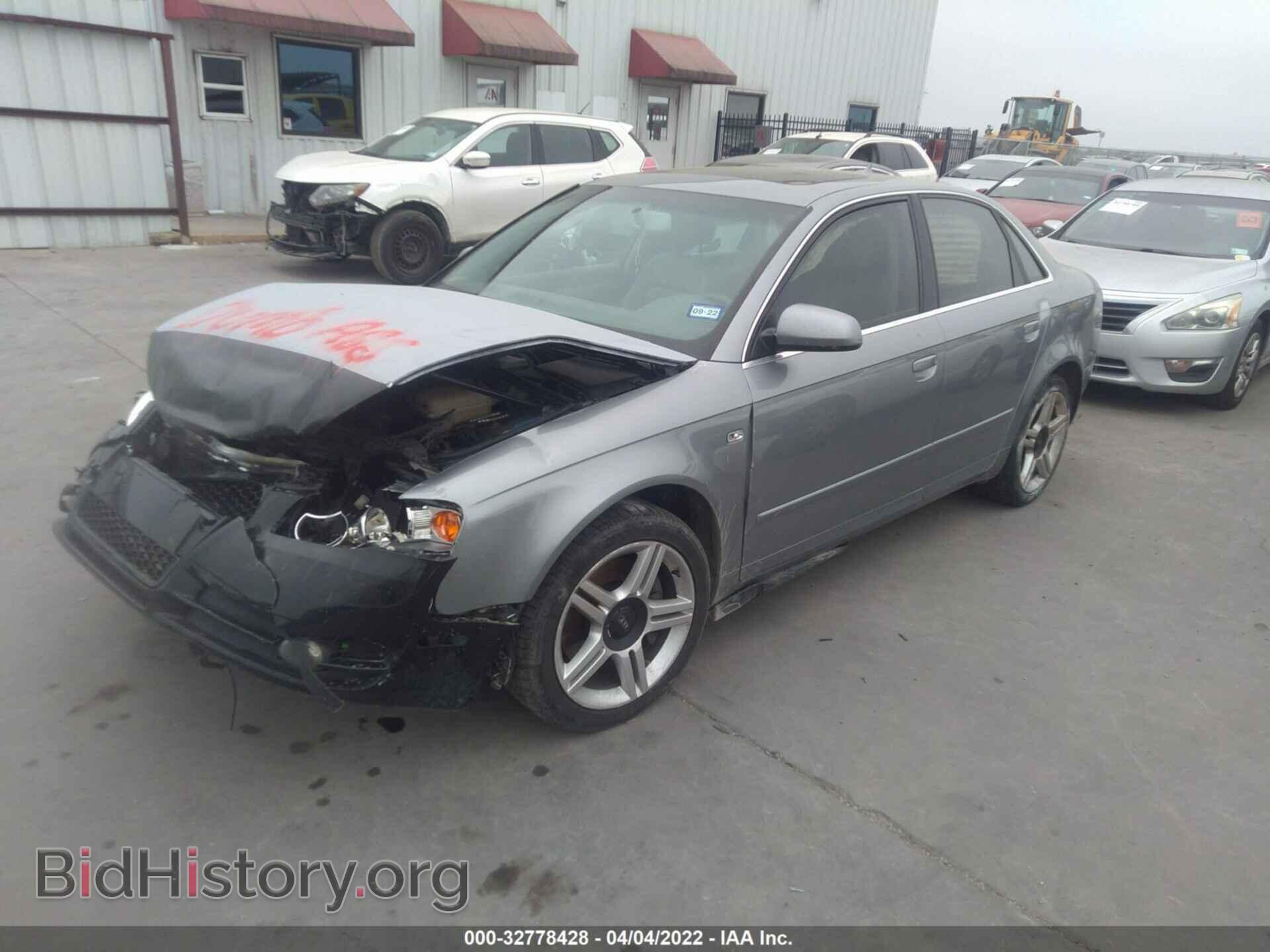 2007 AUDI A4 - VIN: WAUDF98E17A196309 - Фото 2