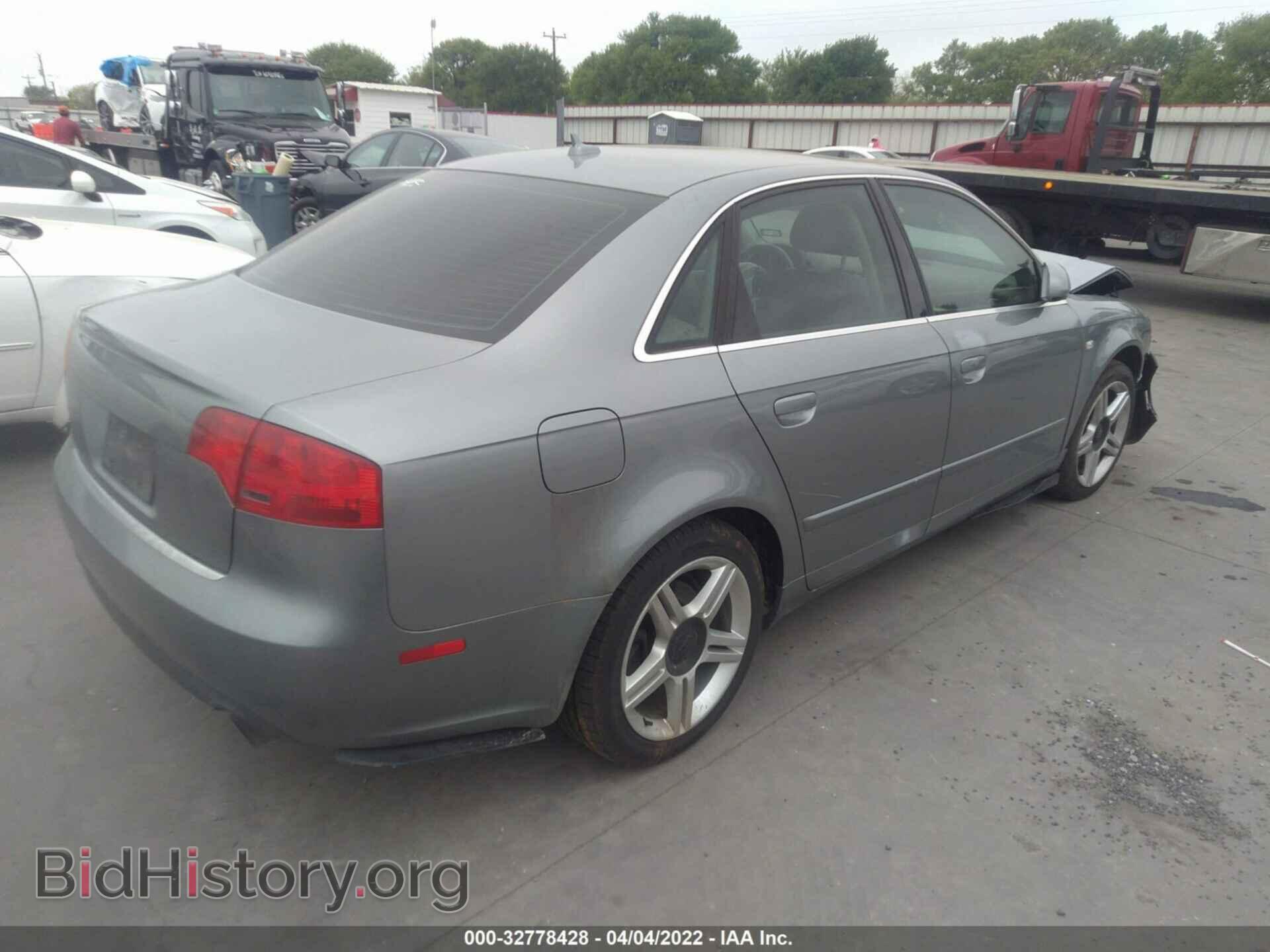 2007 AUDI A4 - VIN: WAUDF98E17A196309 - Фото 4