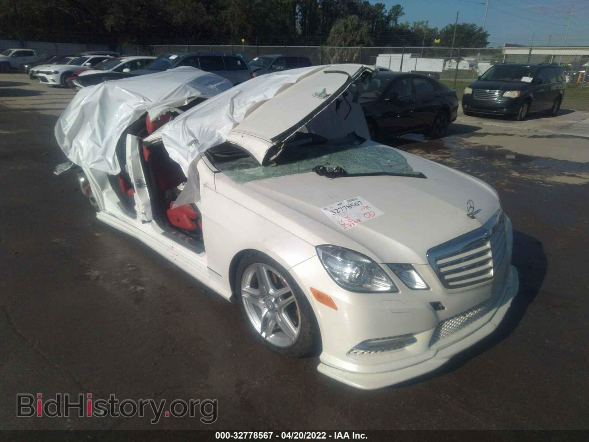 Photo WDDHF5KB3DA669107 - MERCEDES-BENZ E-CLASS 2013