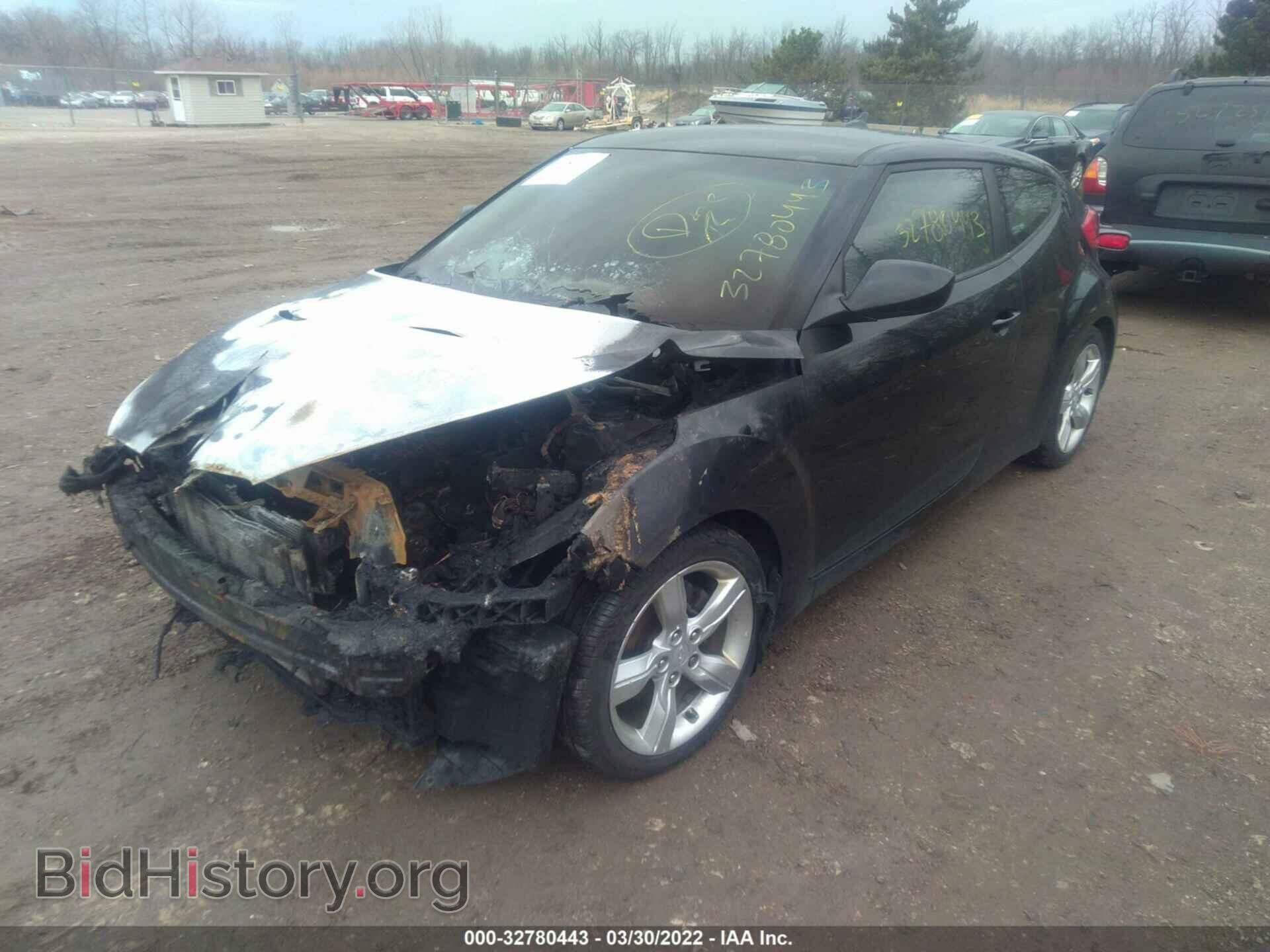 2012 HYUNDAI VELOSTER - VIN: KMHTC6AD2CU071475 - Фото 2