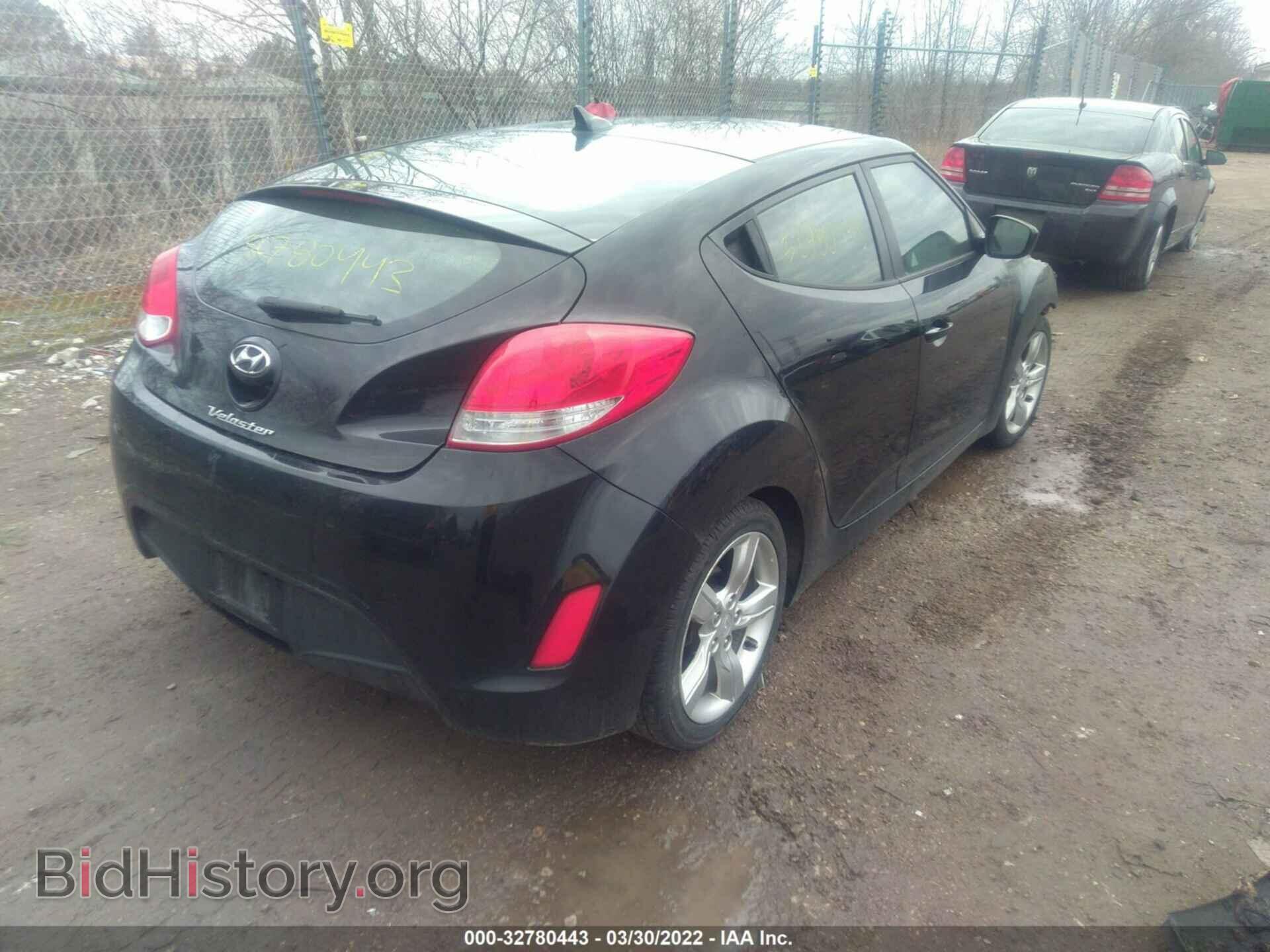 2012 HYUNDAI VELOSTER - VIN: KMHTC6AD2CU071475 - Фото 4