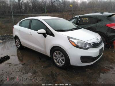 2012 Kia RIO EX, белый — VIN KNADN4A3XC6083535, IAAI