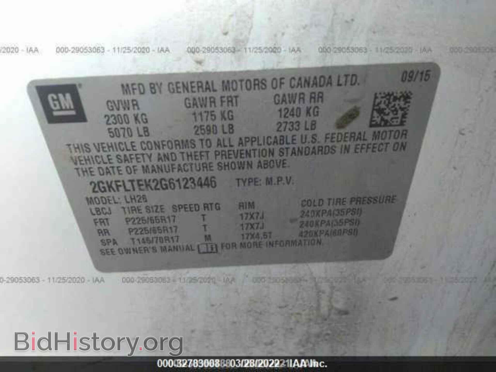 2016 GMC TERRAIN - VIN: 2GKFLTEK2G6123446 - Фото 9