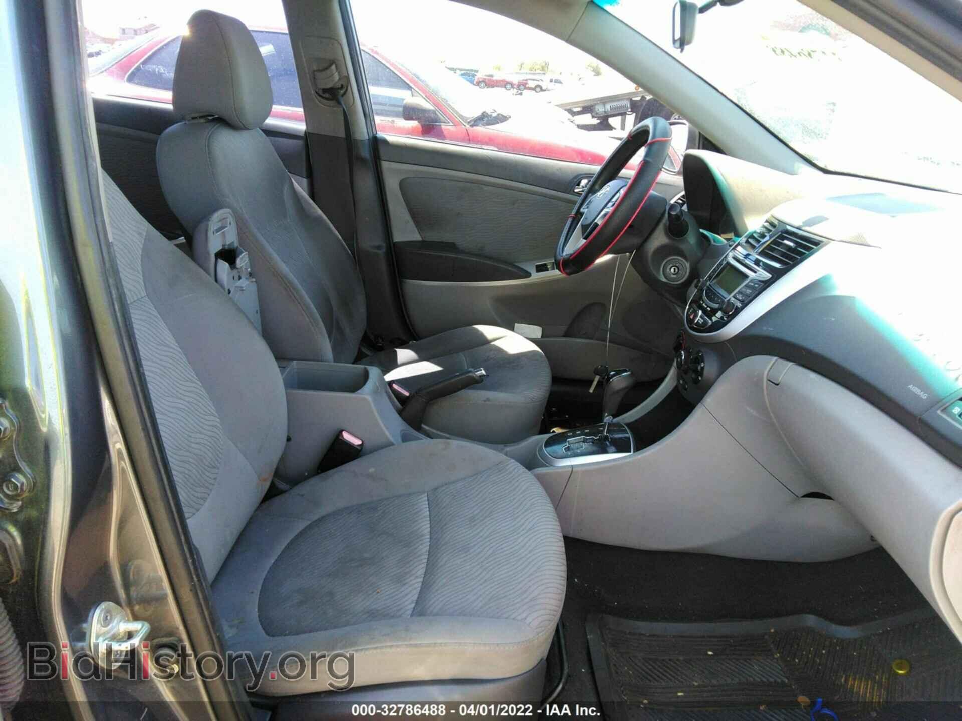 2012 HYUNDAI ACCENT - VIN: KMHCU4AE7CU136167 - Фото 5
