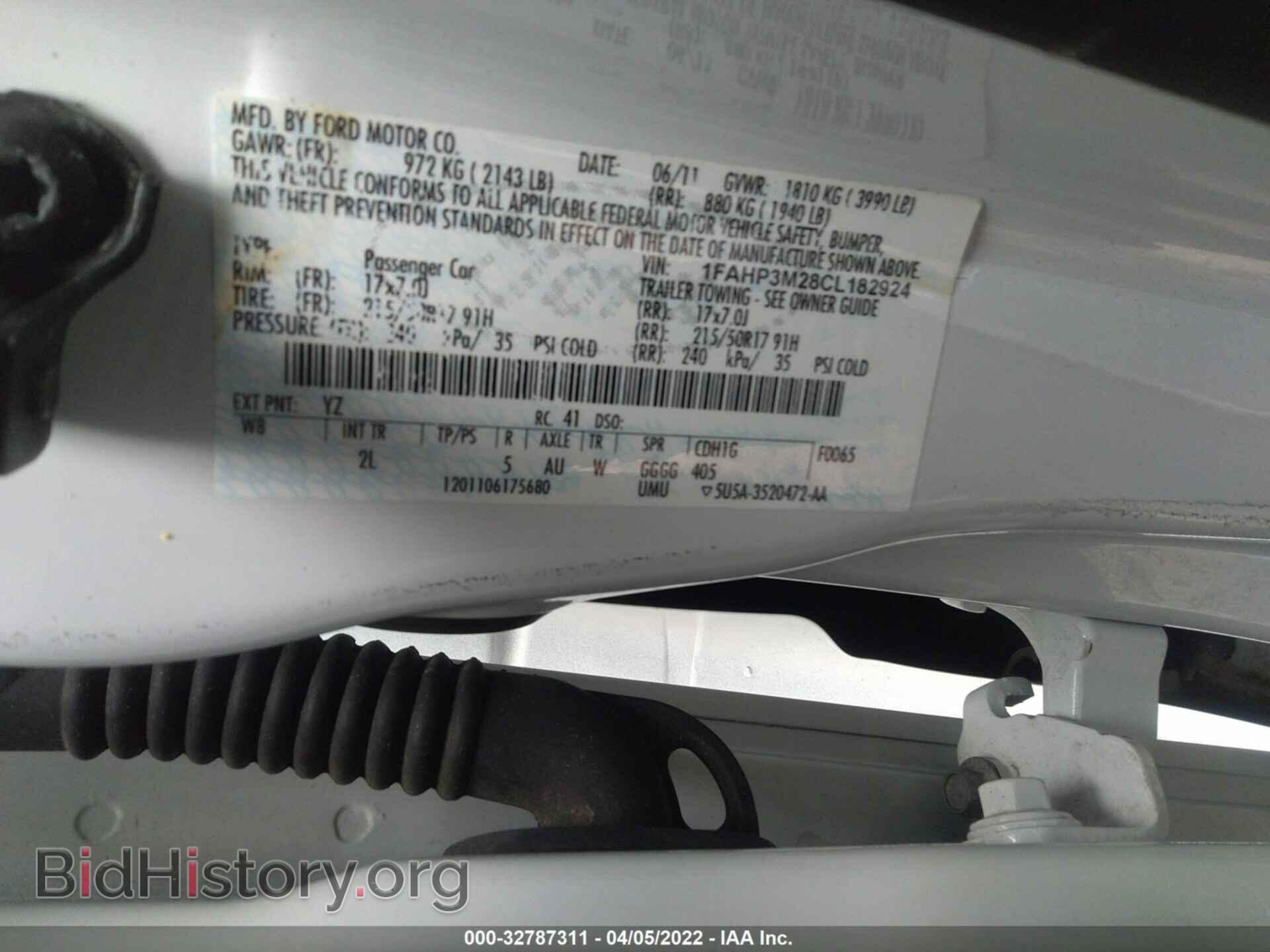 2012 FORD FOCUS - VIN: 1FAHP3M28CL182924 - Фото 9